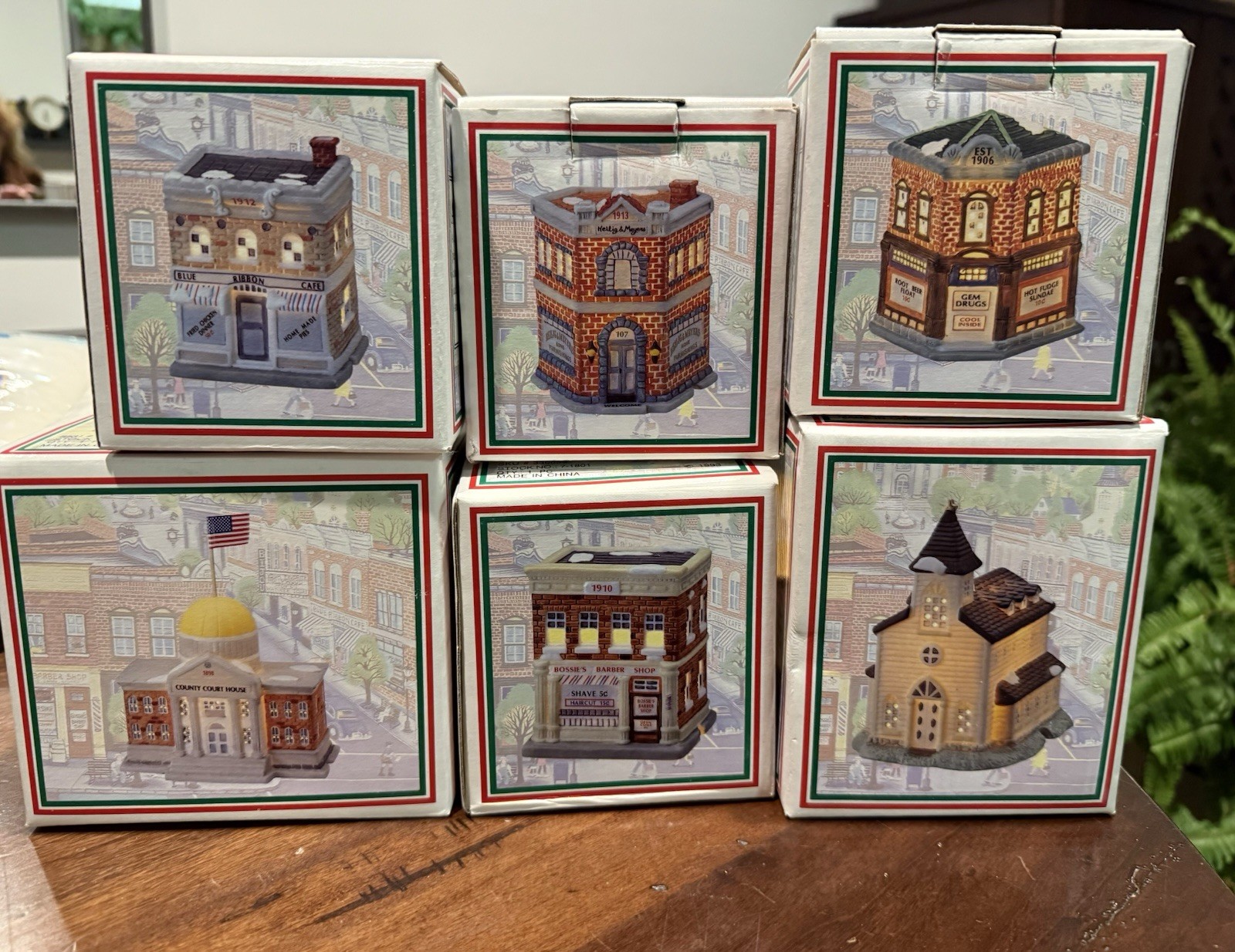 Vintage “1993” Hometown America Collection. 6 American Landmark Collection