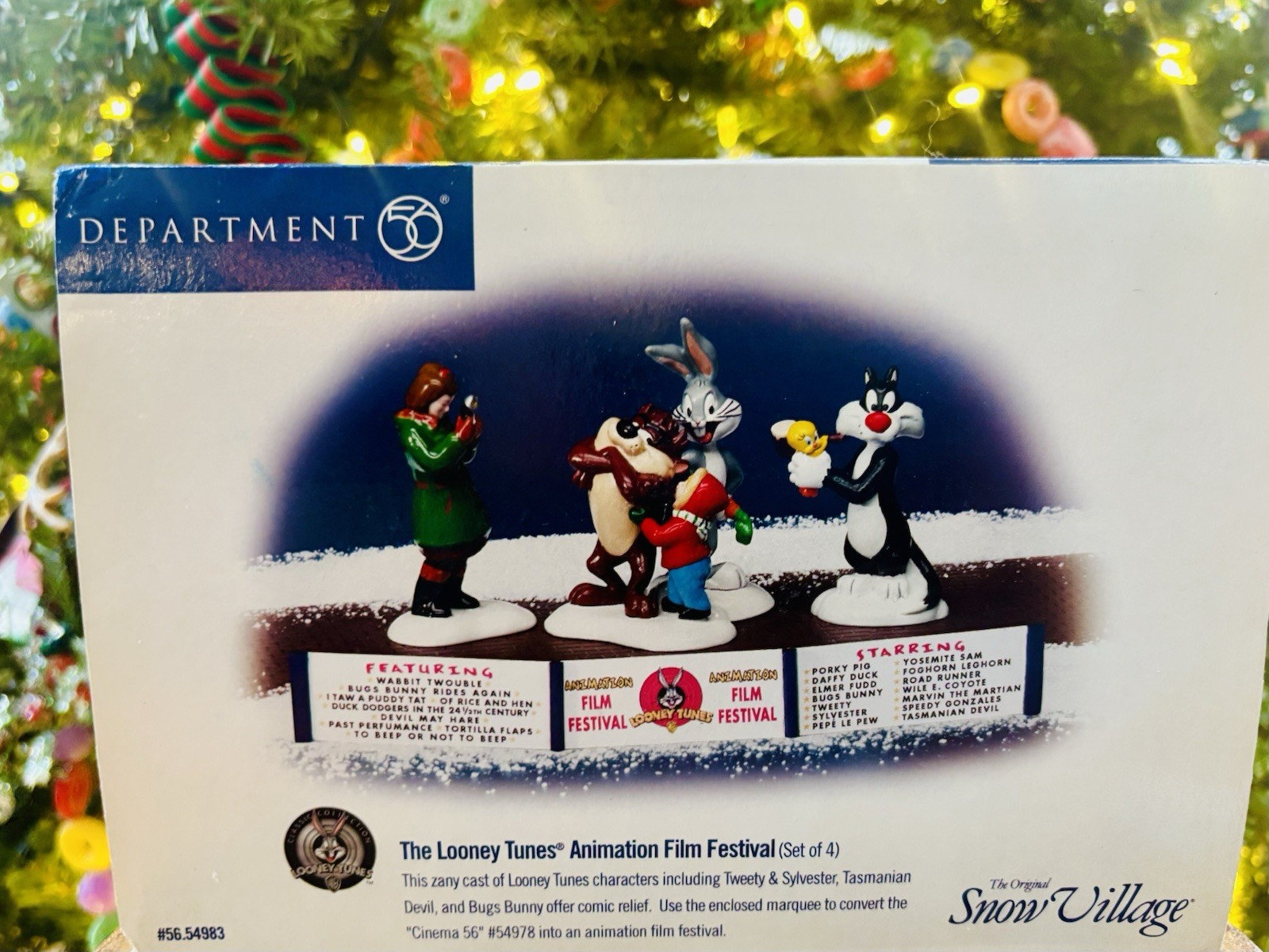 Dept 56 Snow Village The Looney Tunes Animation Film Festival #54983