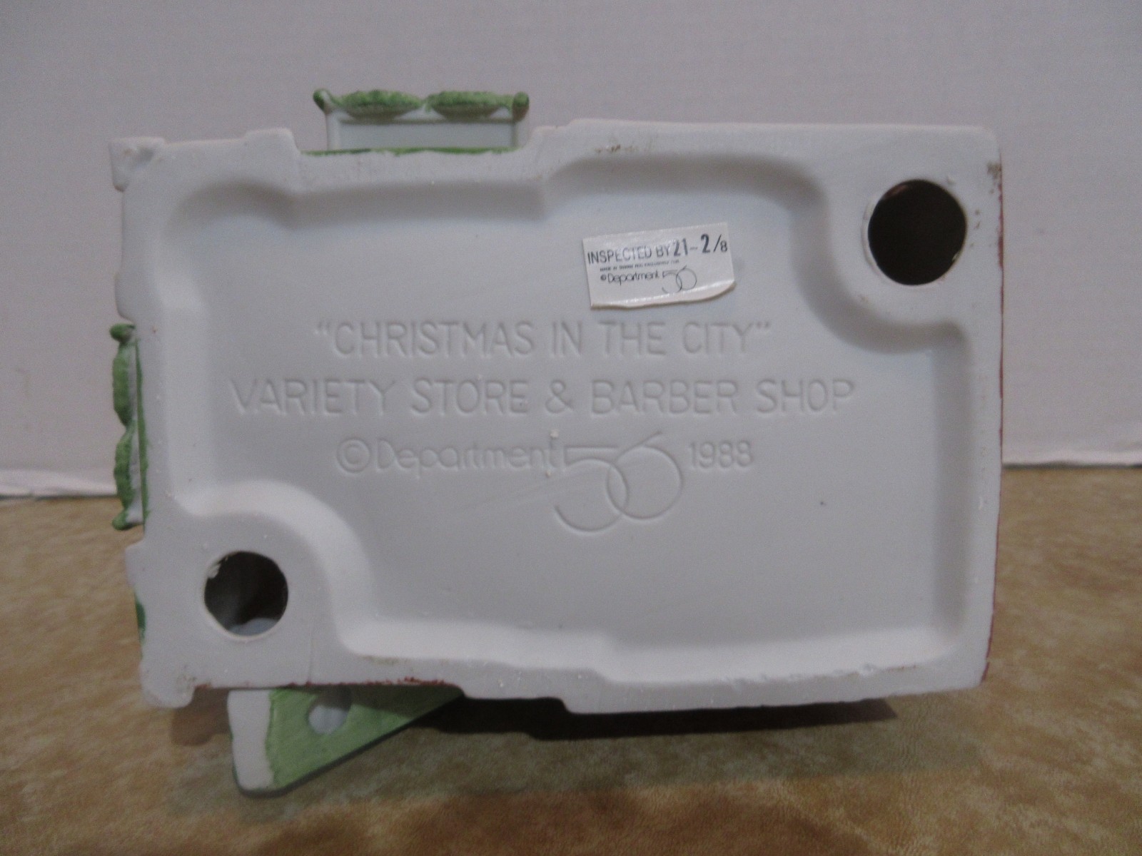 Dept. 56 Heritage Christmas In The City 1988 Variety Store & Barber Shop #5972-2