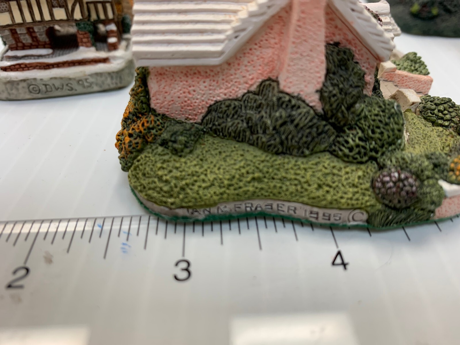 6 Ceramic Houses Including Fraser Bermuda Cottage & Cornwall Cheshire Manor