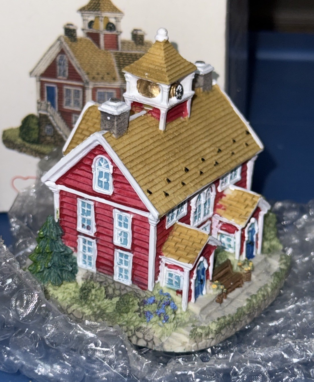 Liberty Falls Red Secondary School 1998 Collection AH158 3 5/8″ Tall Building