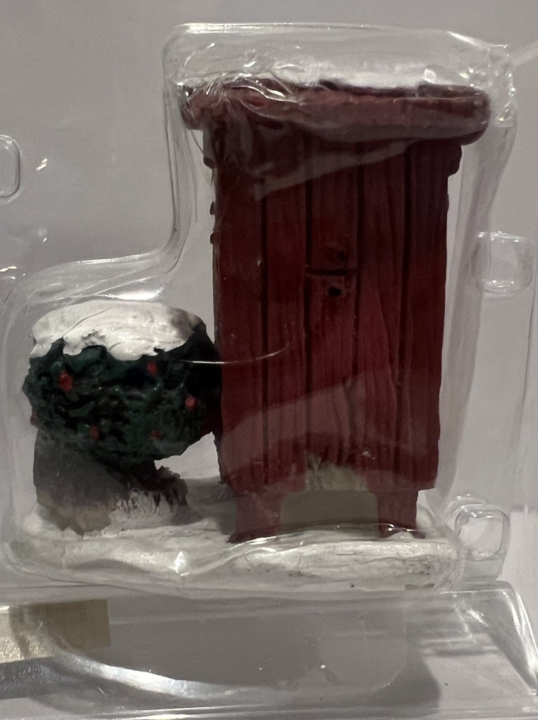 Lot 9 Lemax Christmas Village Accessories Hopscotch Animals Outhouse Phone Booth