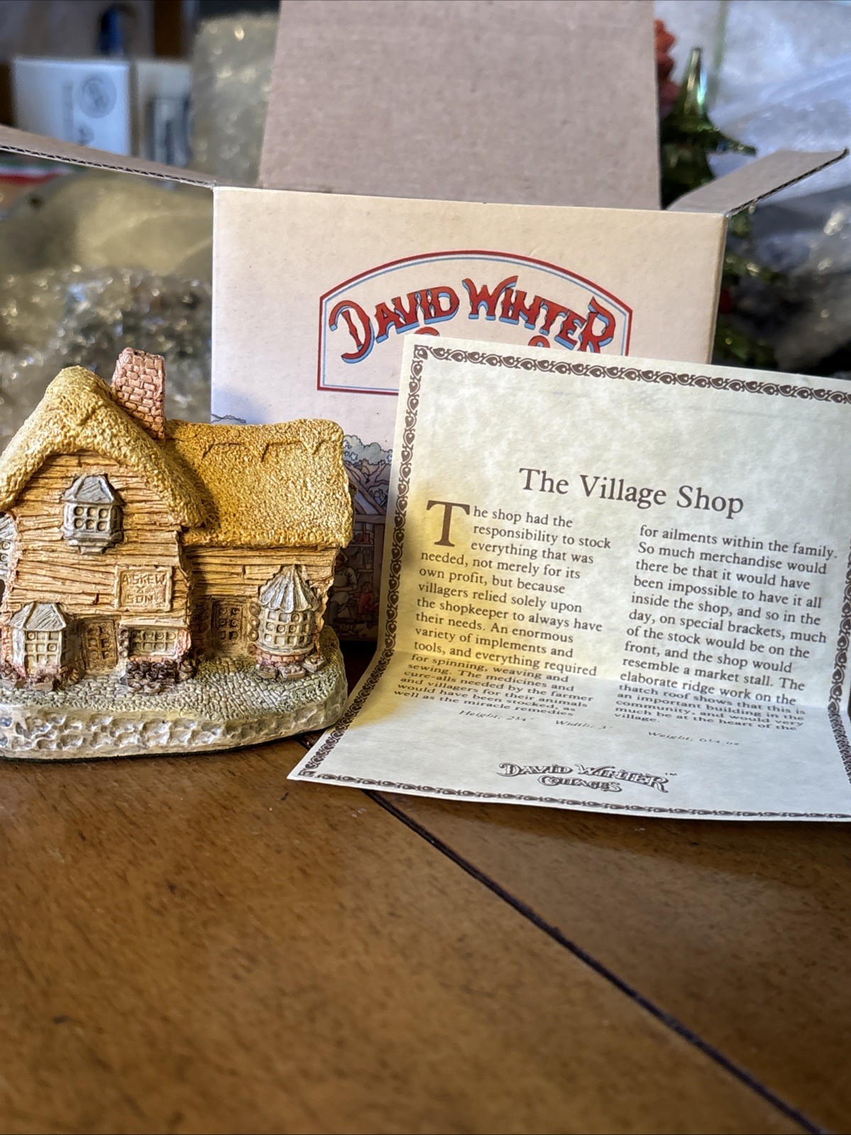 David Winter Cottages The Village Shop 1982 Vintage