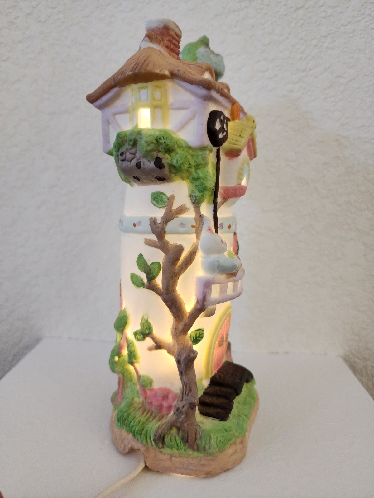 Vintage 1990s Pacific Rim “Hi-Town Village” Easter Egg Factory figurine Apprx 8″