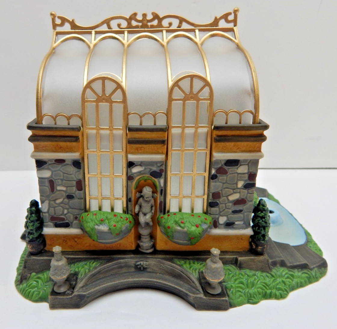 Dept 56 Dickens Village Lilycott Garden Conservatory #58447 w/Bx Missing Flower