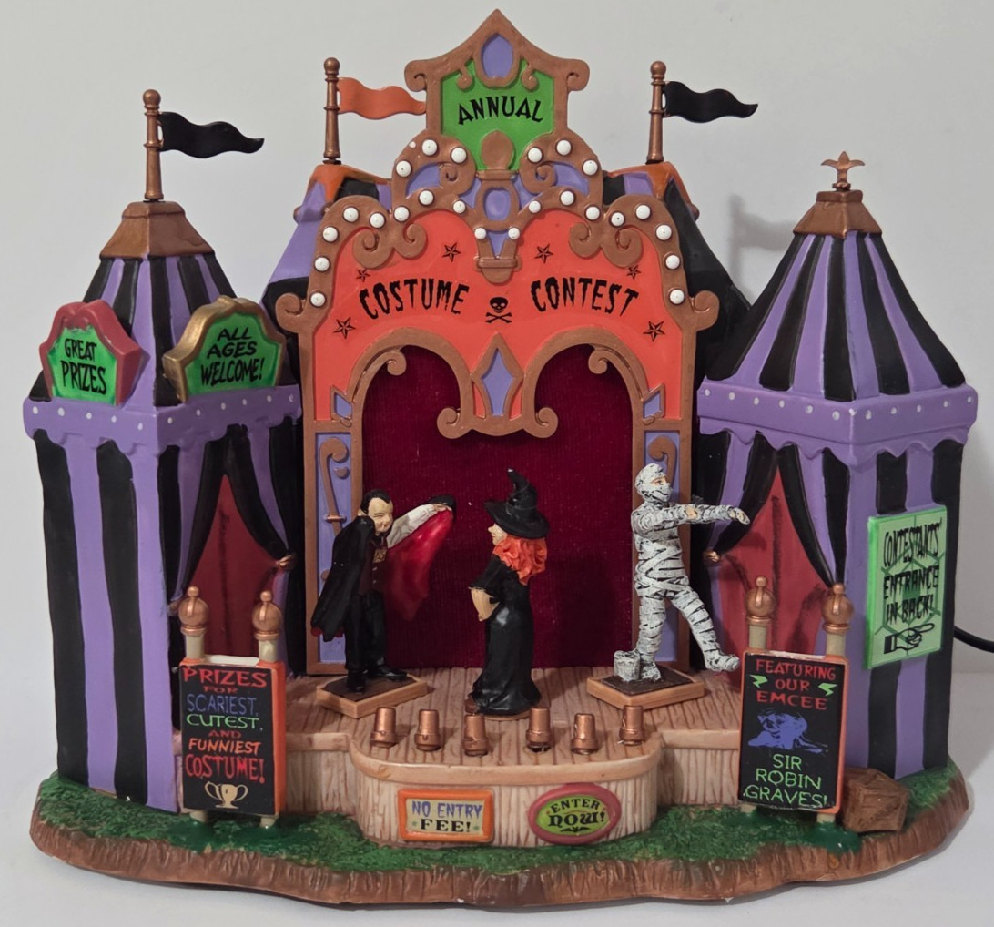 Lemax Spooky Town #75573 Costume Contest (2007) Lights and Animation Works