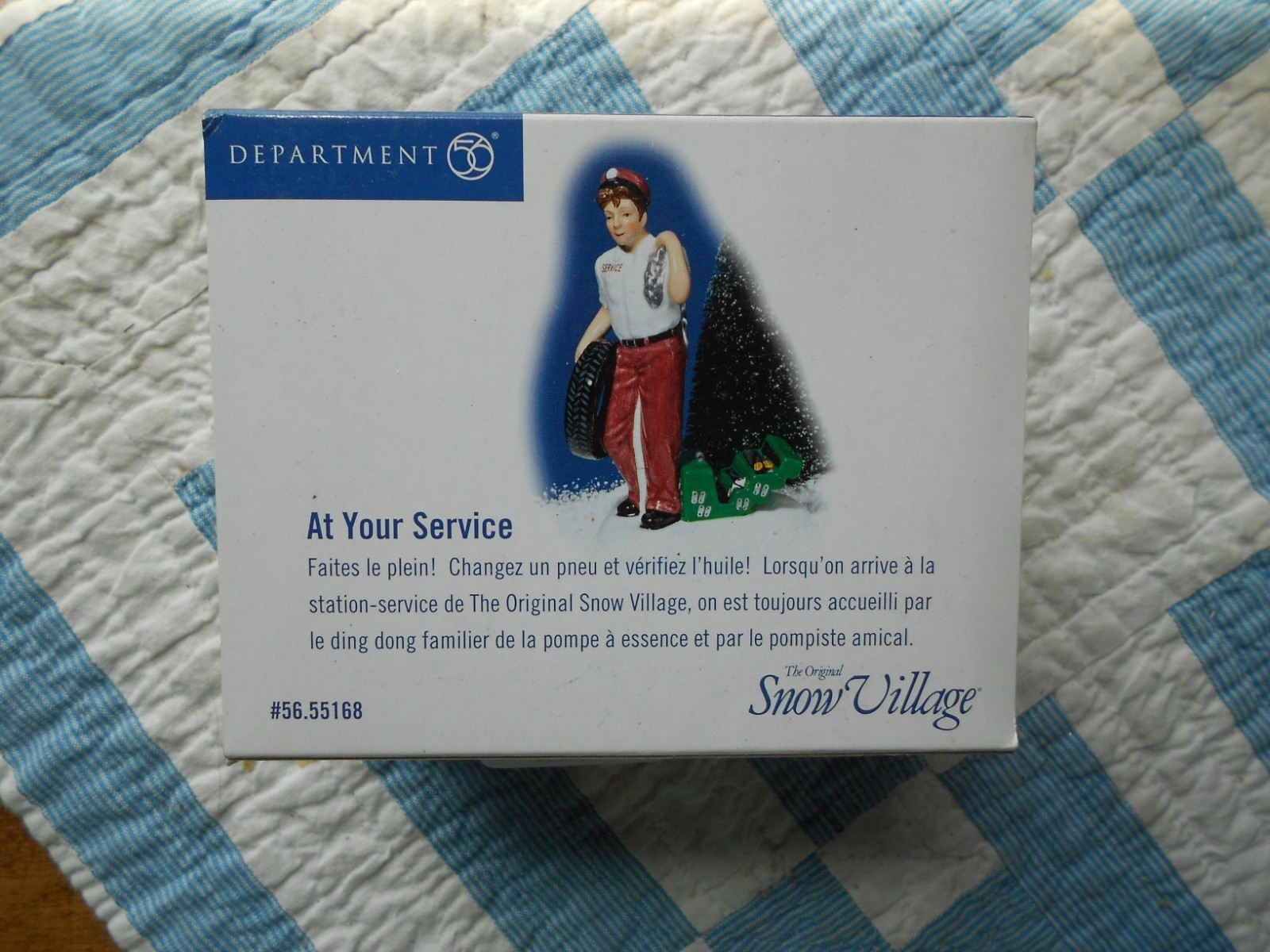 DEPT 56 SNOW Village accessory AT YOUR SERVICE (T) NIB