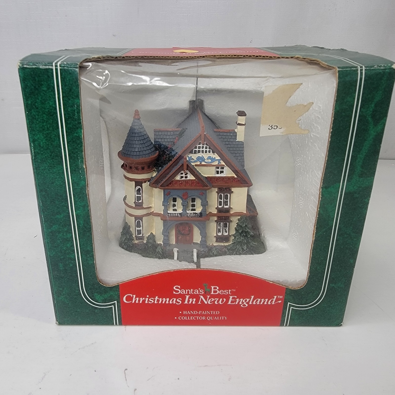 Vintage Santa’s Best Christmas In New England Village Home 1994 1995 Holiday
