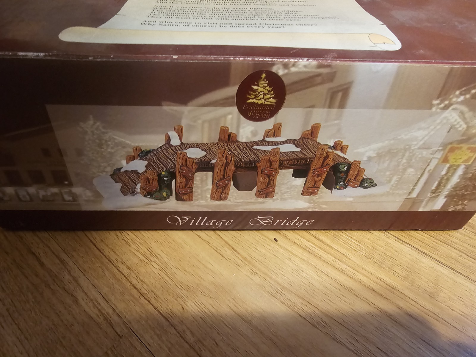 Vintage Enchanted Forest Lemax Village Bridge Christmas Poly Resin