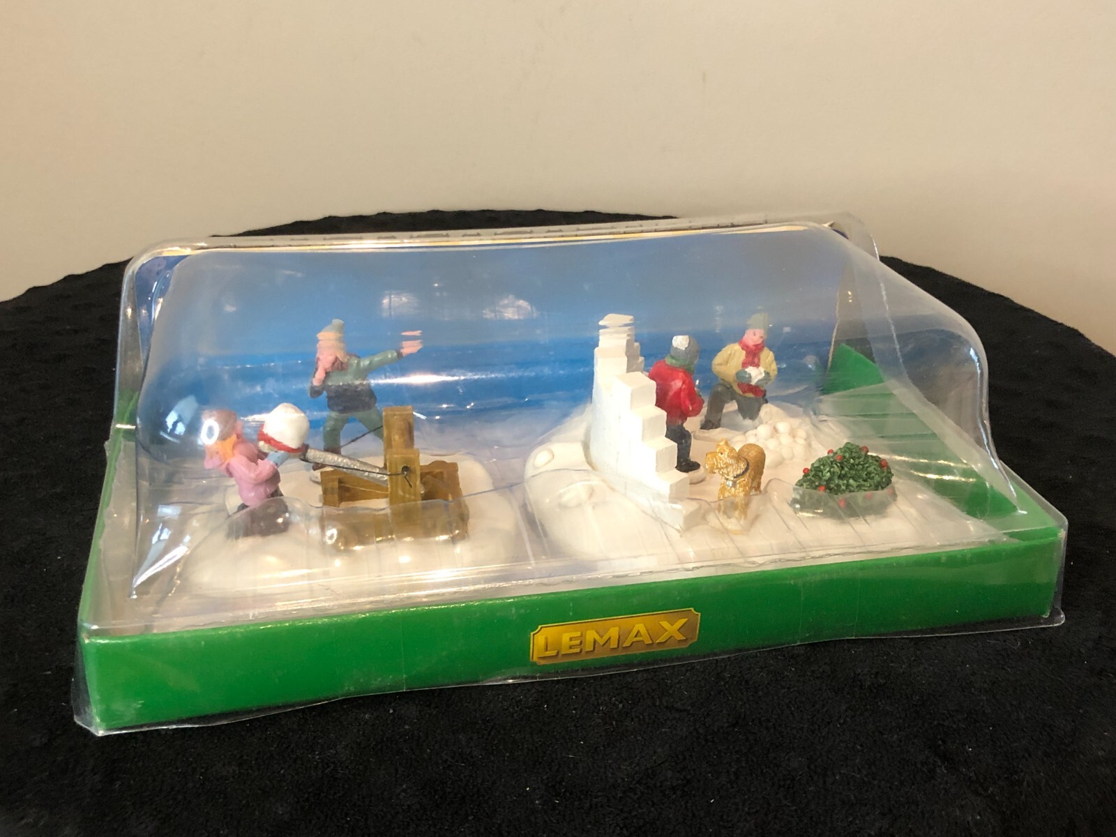Lemax Village Snowball Surprise Fight Set Of 2 2016 #63270 Retired NEW IN BOX