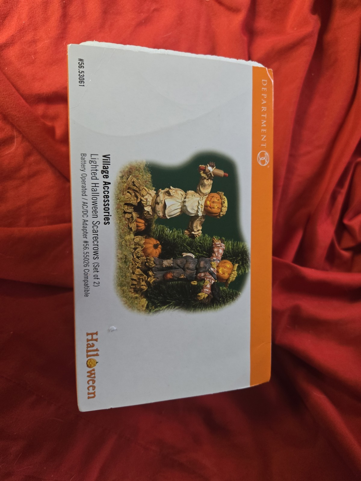 Dept 56 Halloween Village Accessories – Lighted Halloween Scarecrows