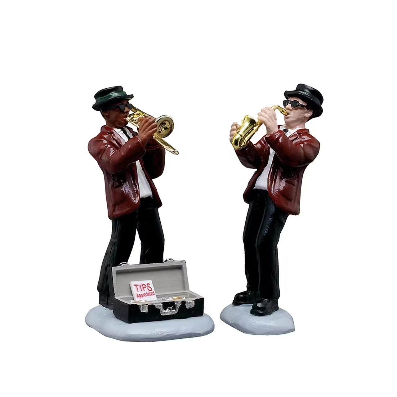 Lemax General Products Accessory Jazz Duo Playing Instruments Set of 2 52523