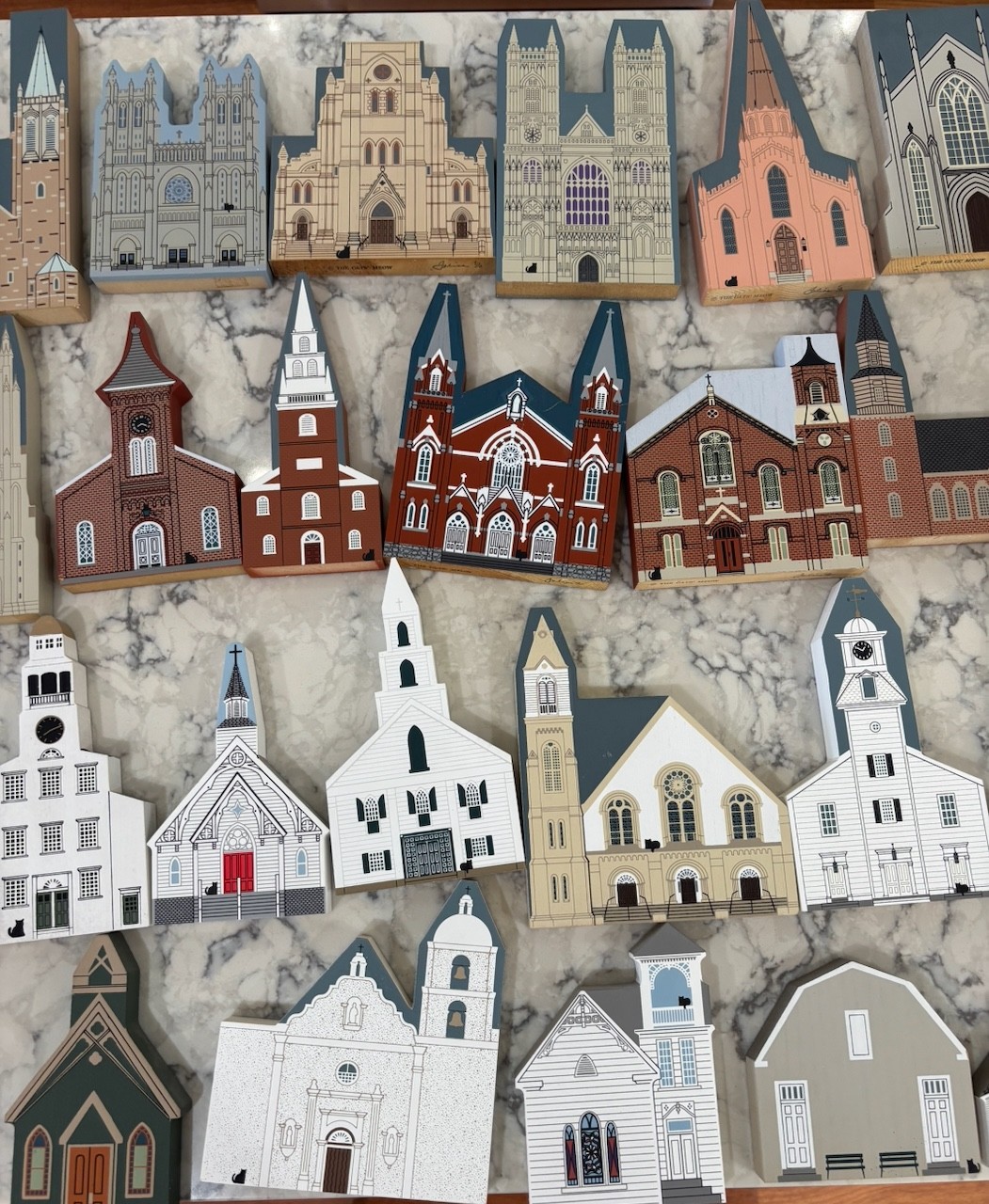The Cats Meow Vintage Churches and Cathedrals Mixed Lot ~ 50 Pieces ~
