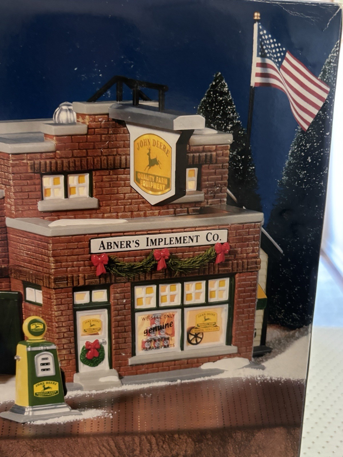 Dept 56 Bucks County John Deere Abner’s Implement Christmas Building Lighted