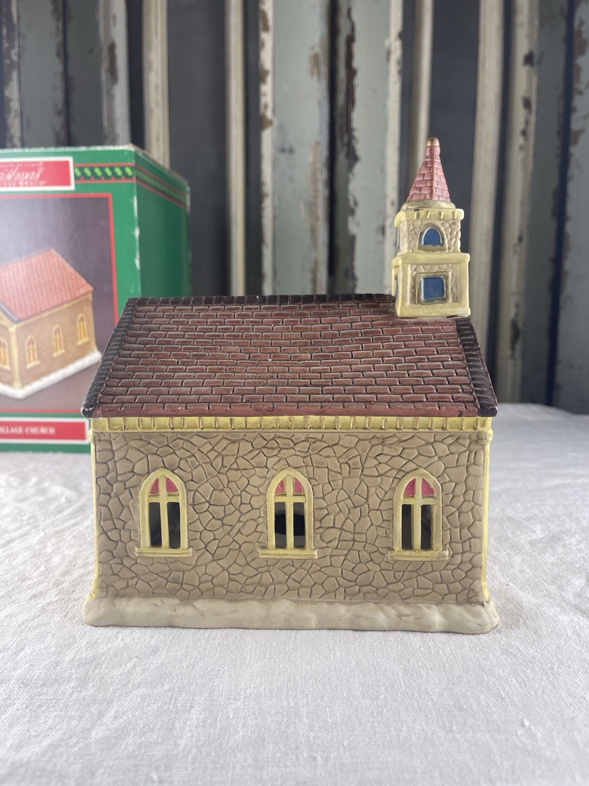 1993 House of Lloyd Christmas Around the World Porcelain Village Church