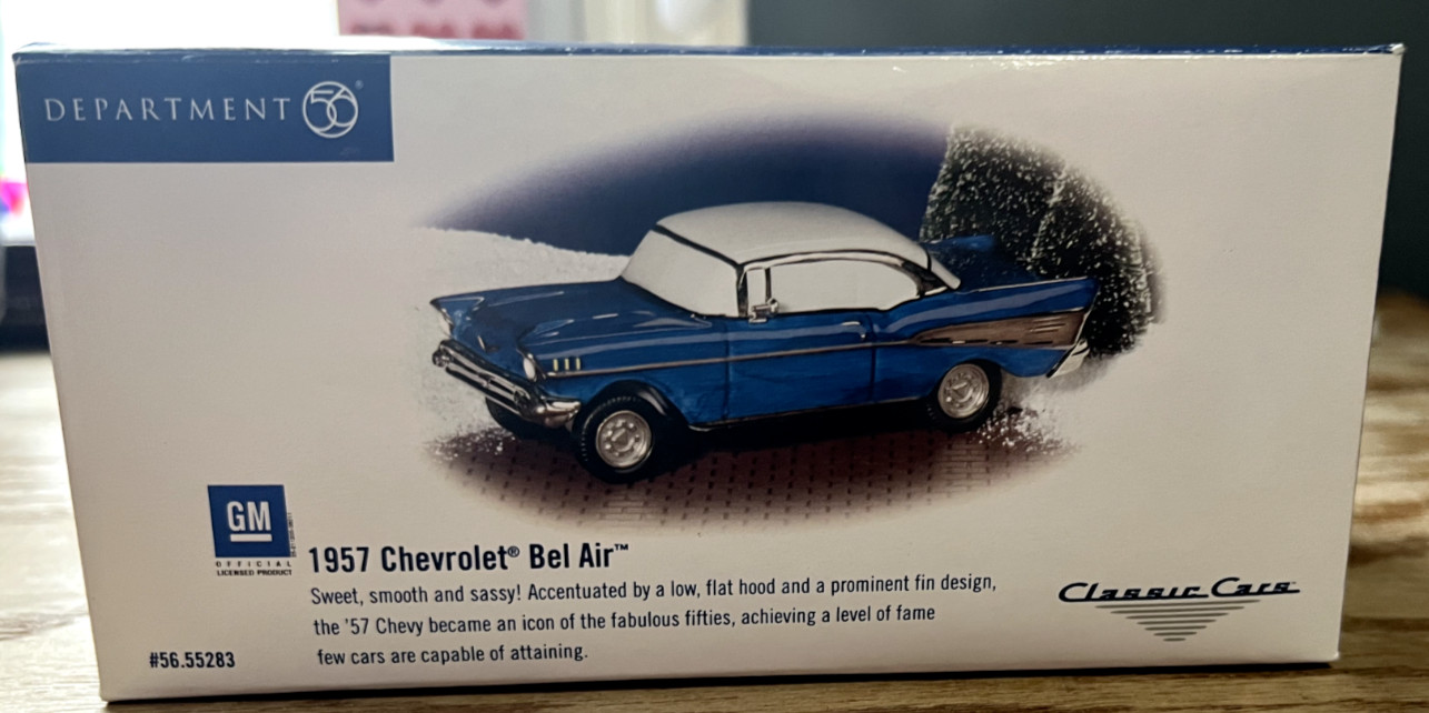 1957 Chevrolet Bel Air 55283 Classic Cars Snow Village Department Dept 56
