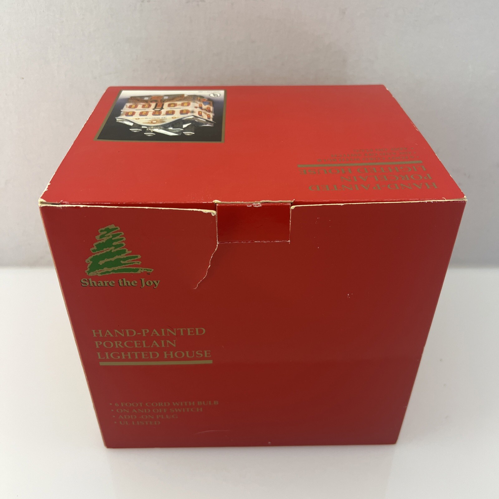 Lemax Hand Painted Lighted Porcelain Furniture Store Village House Box/Packing