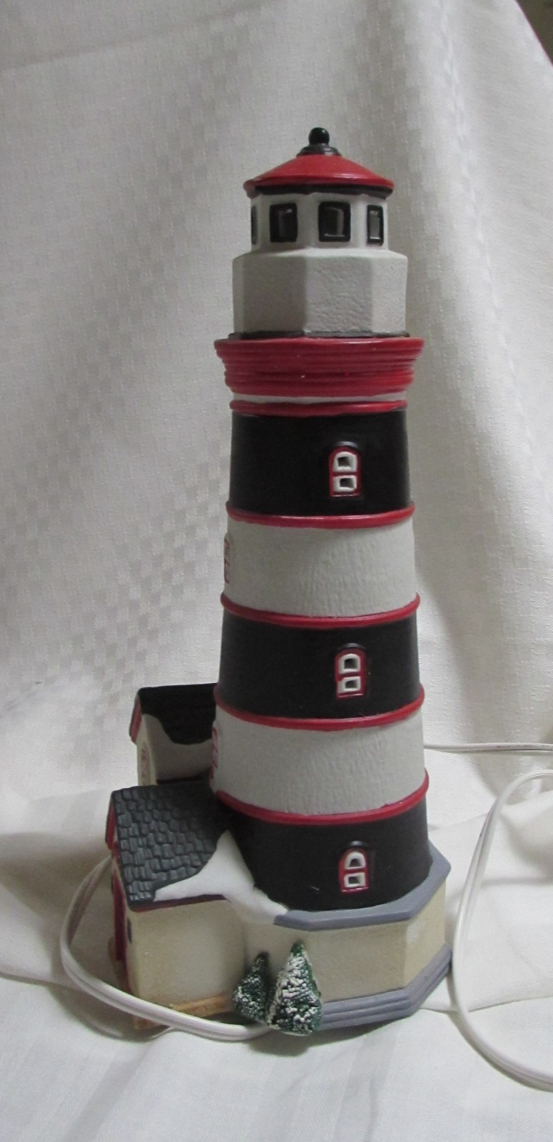Vintage 1998 Lemax Plymouth Corners Lighted House Flashing Lighthouse No Box