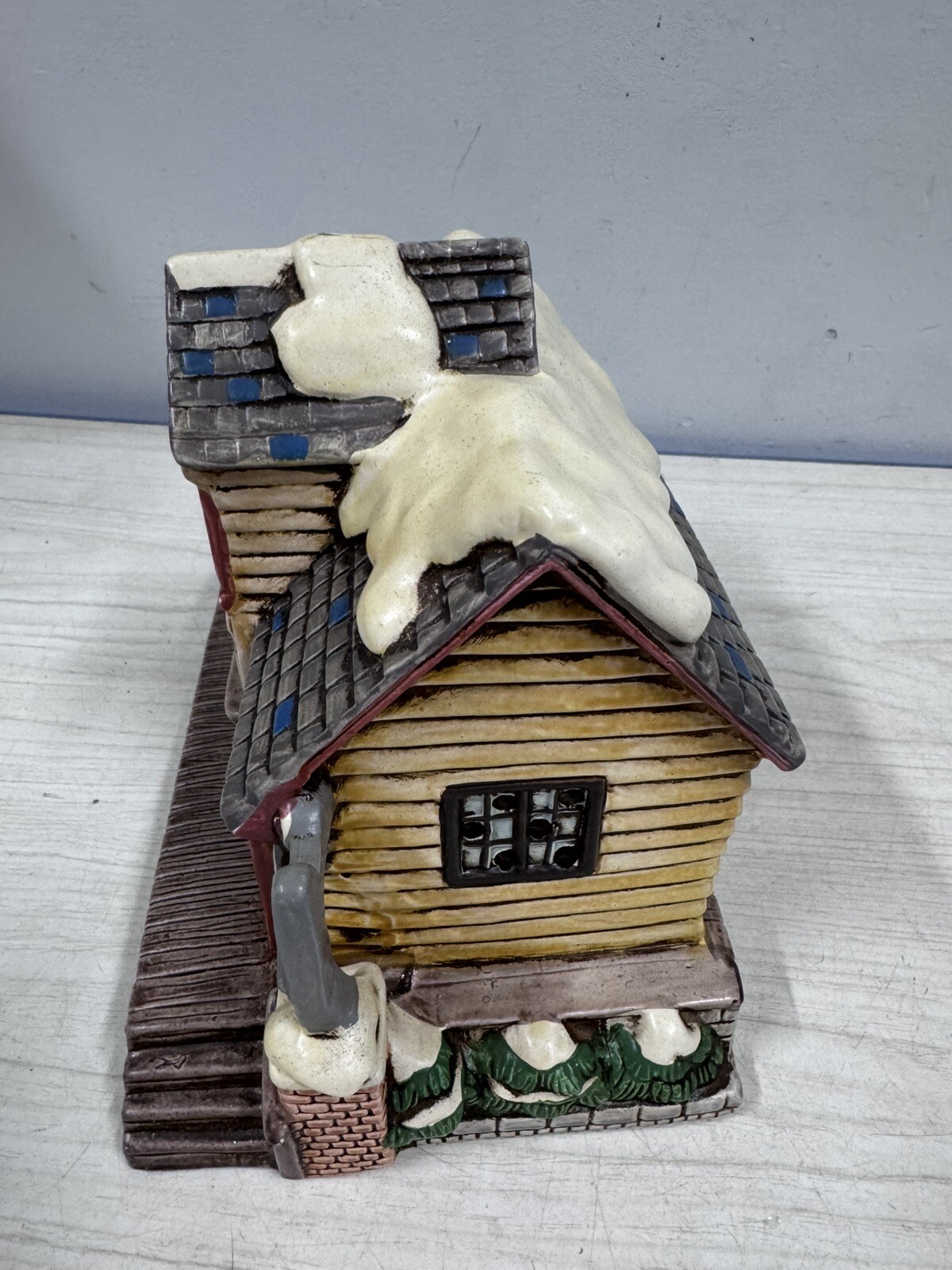 Lefton Colonial Village Train Station #06335 By Byron Wood 1987 No Cord