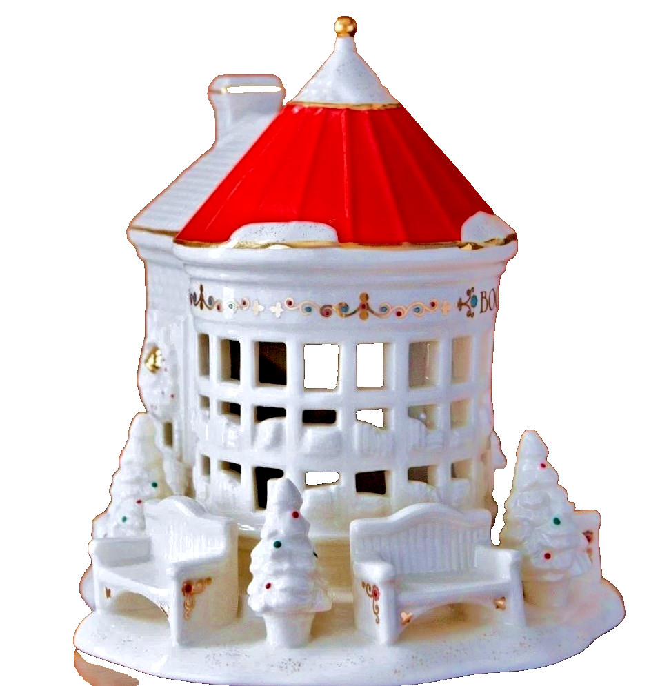 Lenox Mistletoe Park Lit BOOK SHOP Village Treasures Figurine NEW Boxed