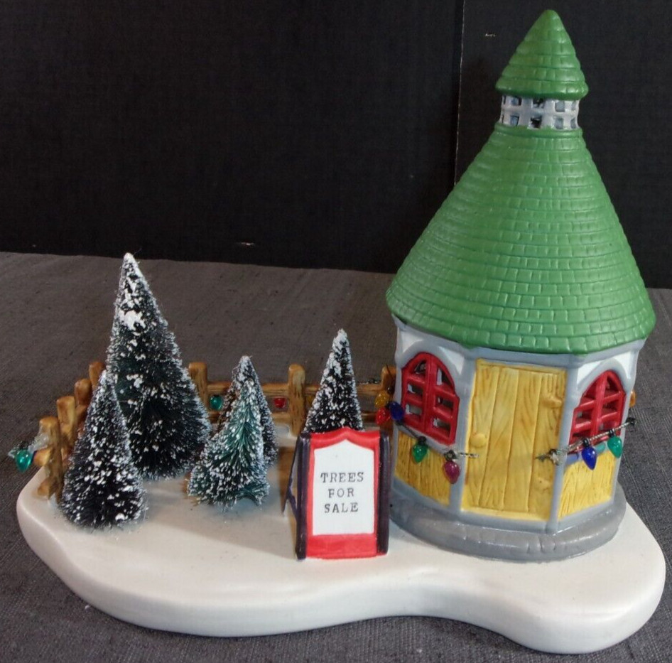 TREES FOR SALE CHRISTMAS SPIRIT HOLIDAY PORCELAIN TREE SELLING CABIN HOUSE DECOR
