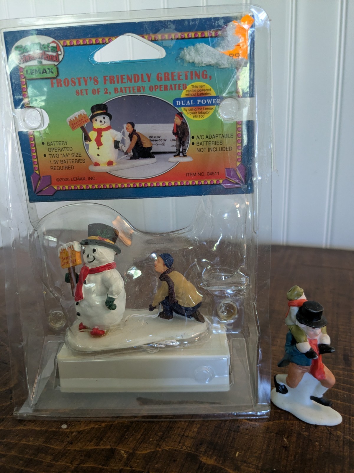 Lemax Hearthside Village Frosty’s Friendly Greeting Illuminated Scene RARE Works