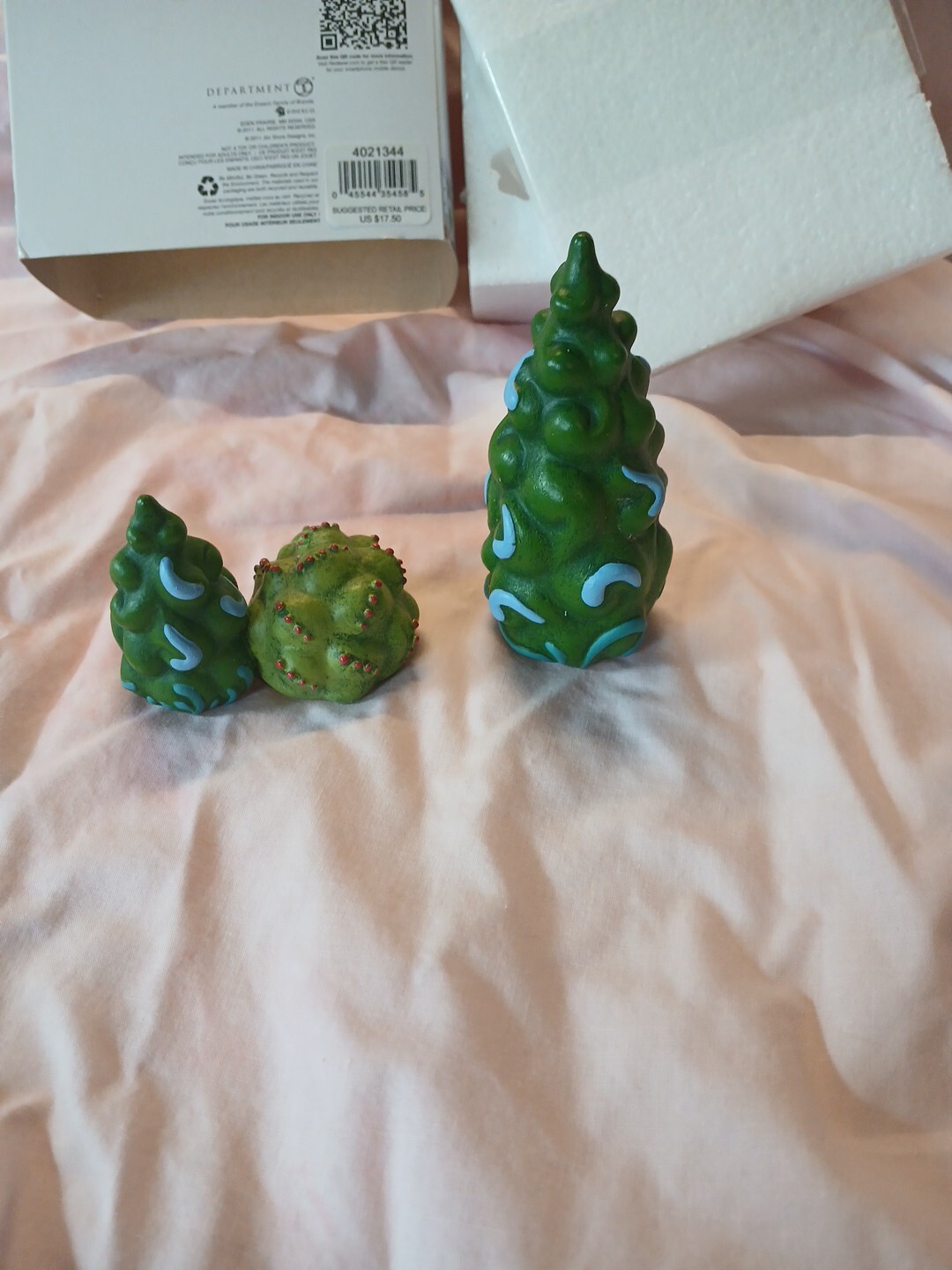 Jim Shore Heartwood Creek Dept 56 Trees (Set Of 2) # 4021344 Retired