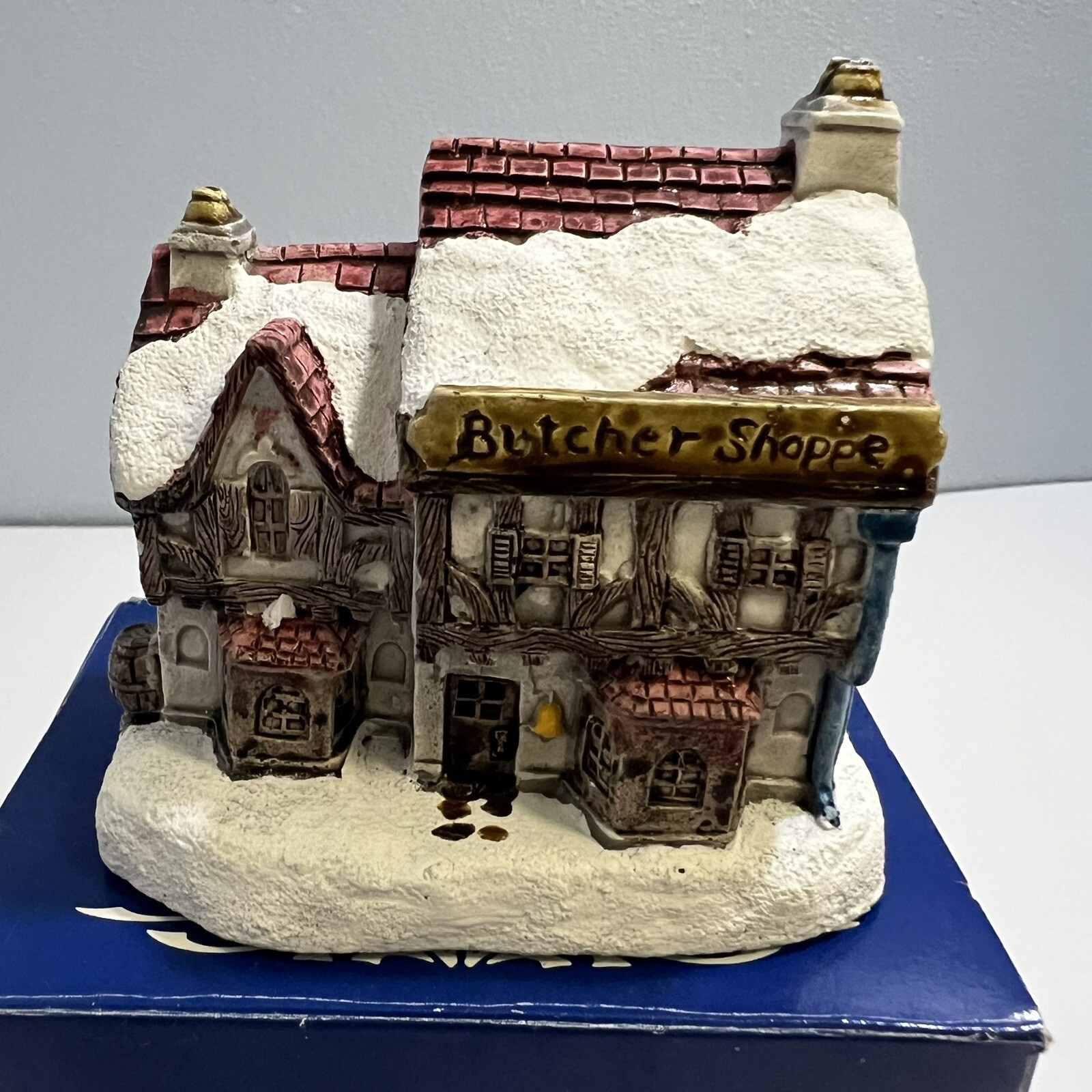 A Dickens Christmas Collection Butcher Shoppe 1988 RSVP Vtg Miniature Cottage