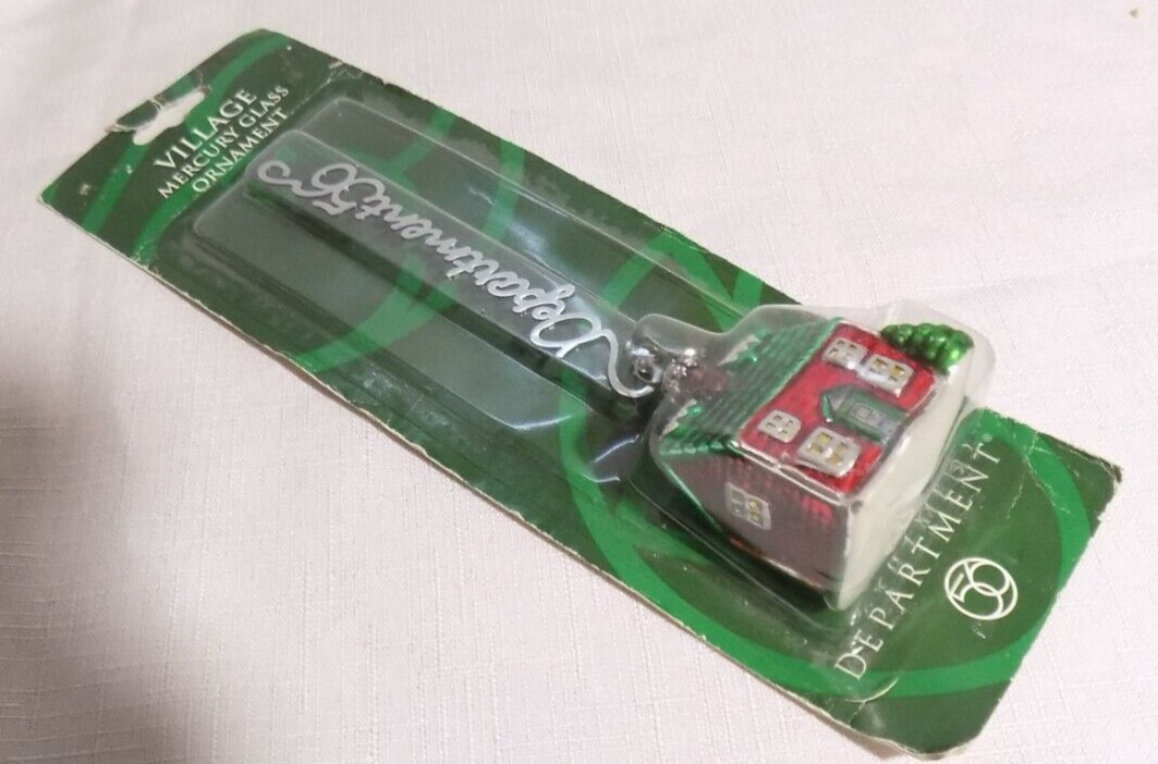 Dept 56 Original Snow Village Christmas Village Mercury Glass Ornament LN Sealed