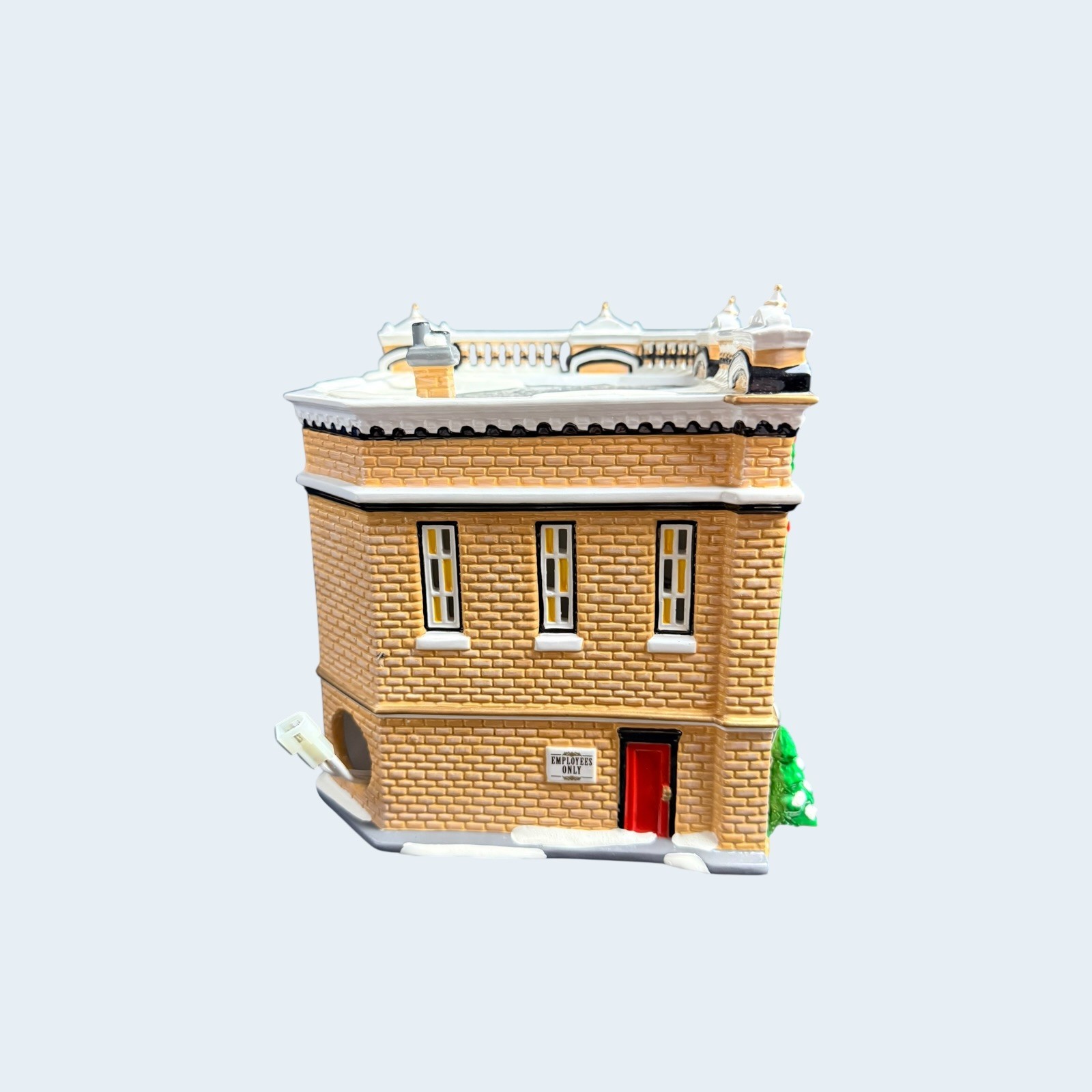 Dept. 56 Snow Village Village Bank & Trust #55002 Building Retired Accessory