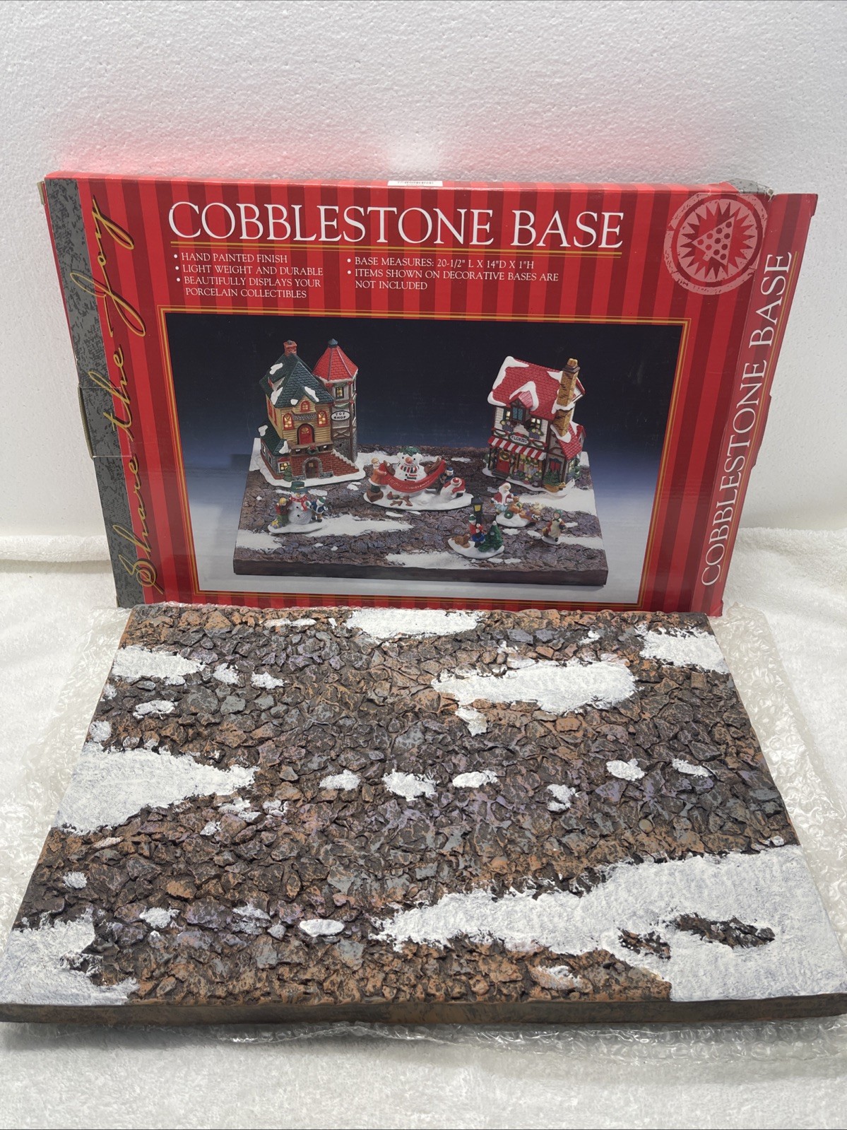 Share The Joy “Cobblestone Base” For Lighted Village Houses And Accessories