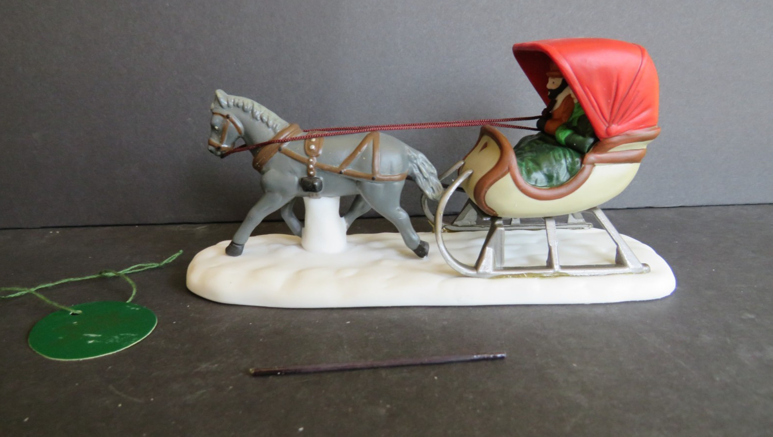 Dept 56~ Heritage Village Collection ~One Horse Open Sleigh ~ 56.59820