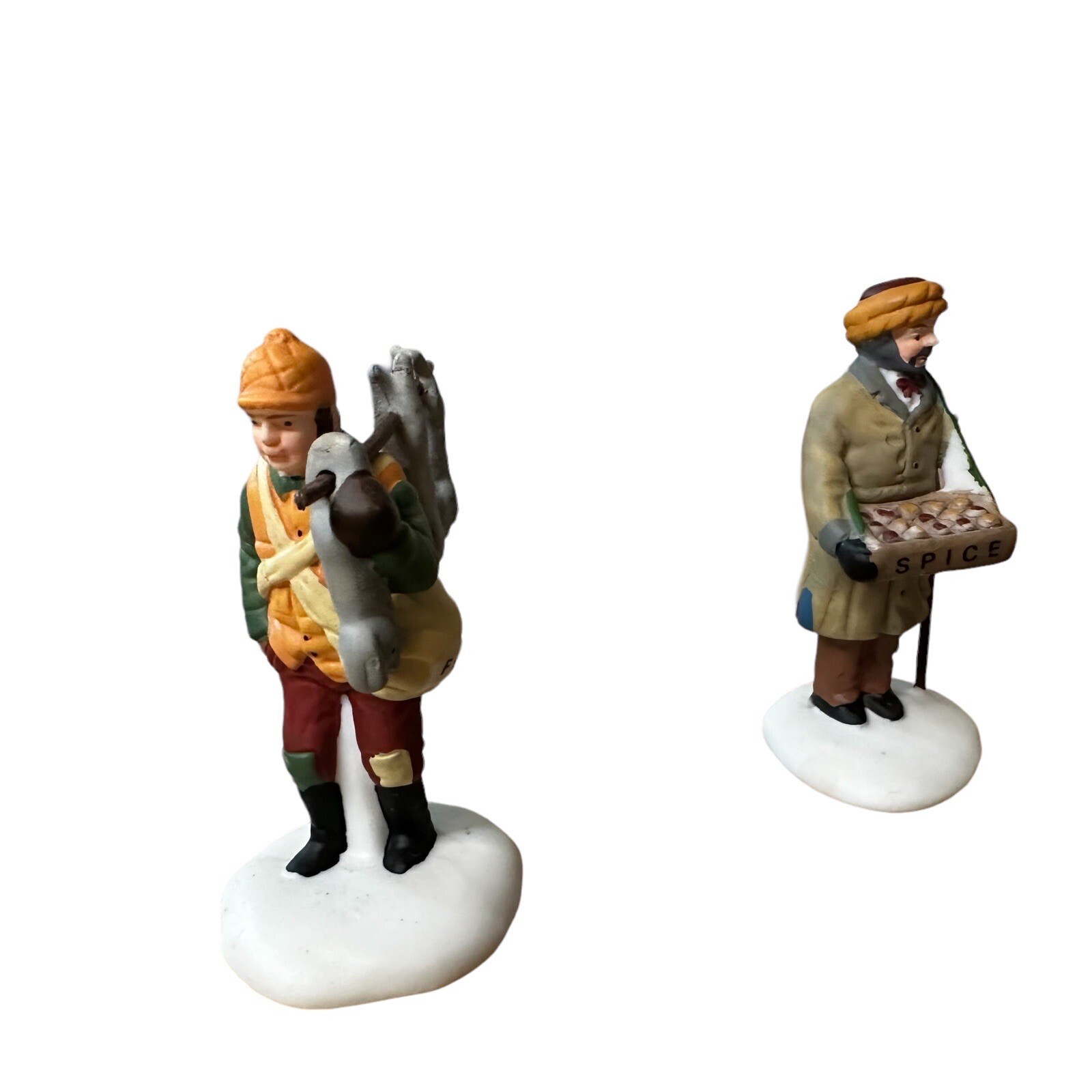 Dept 56 Heritage Village – Village Street Peddlers 5804-1 Set of 2 Figurines
