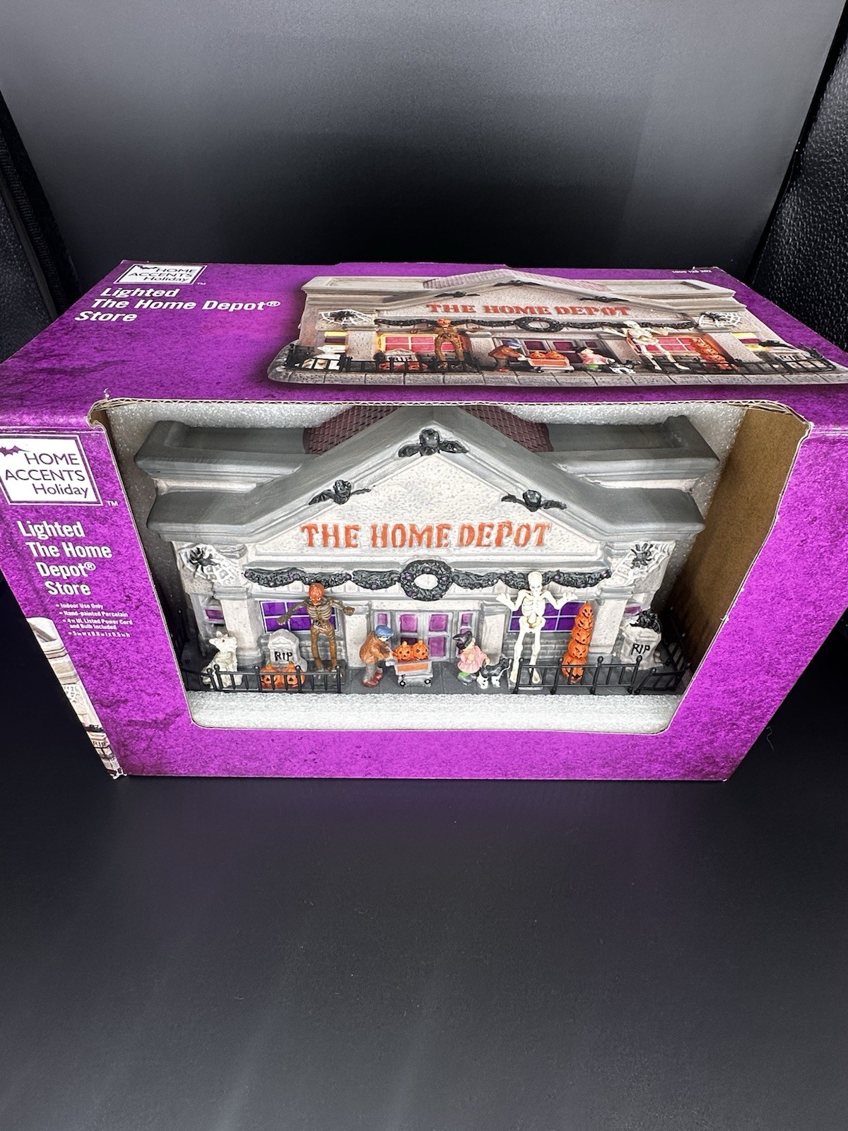 Home Accents Holiday The Home Depot Illuminated Halloween Village Miniature