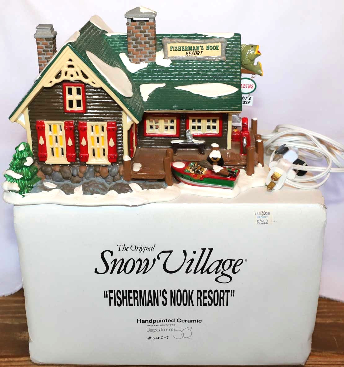 DEPT 56 FISHERMAN’S NOOK RESORT SNOW VILLAGE CHRISTMAS 5460-7