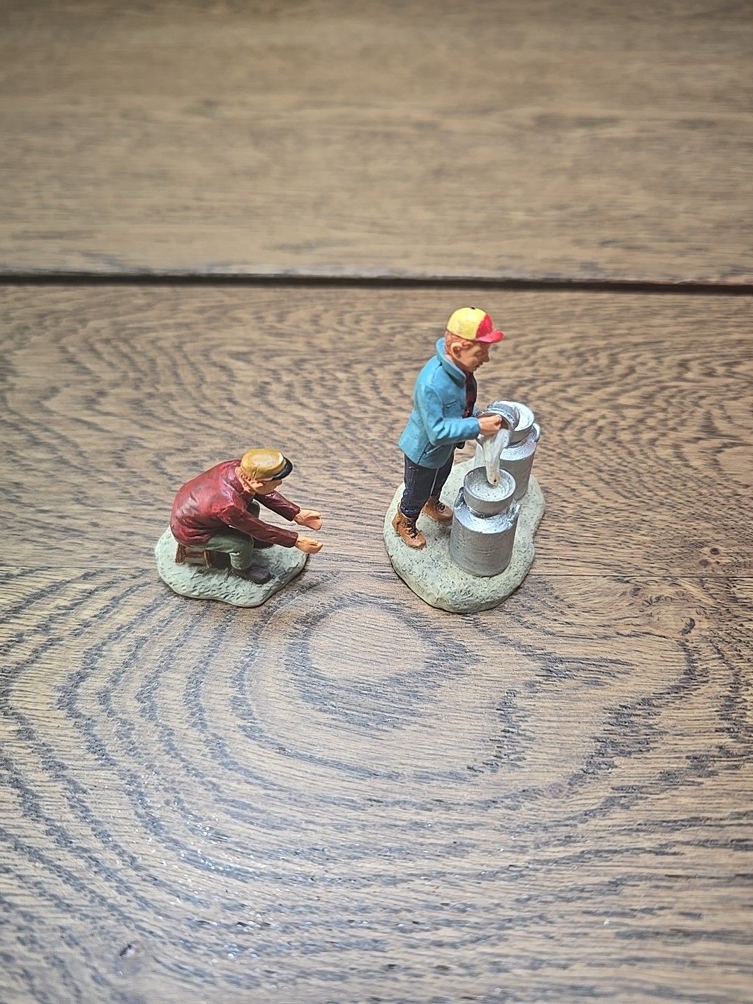 Lemax #12500 Village Collection Milking Chores Lot MISSING COW Retired 2011