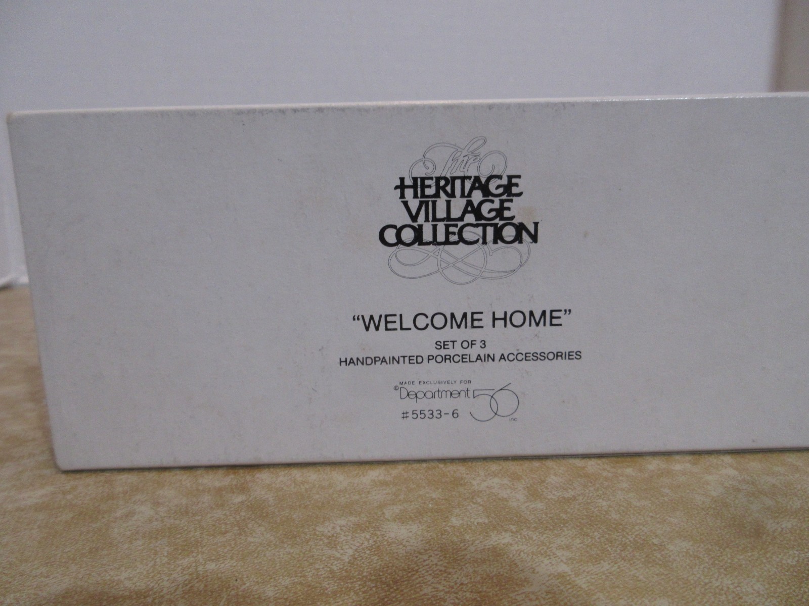 Dept. 56 Heritage Christmas In The City Welcome Home 3 Pc. Set #5533-6