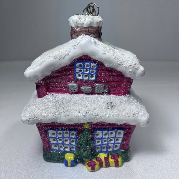 Vintage Christmas Ceramic House Snow Covered Village Display Holiday Decor