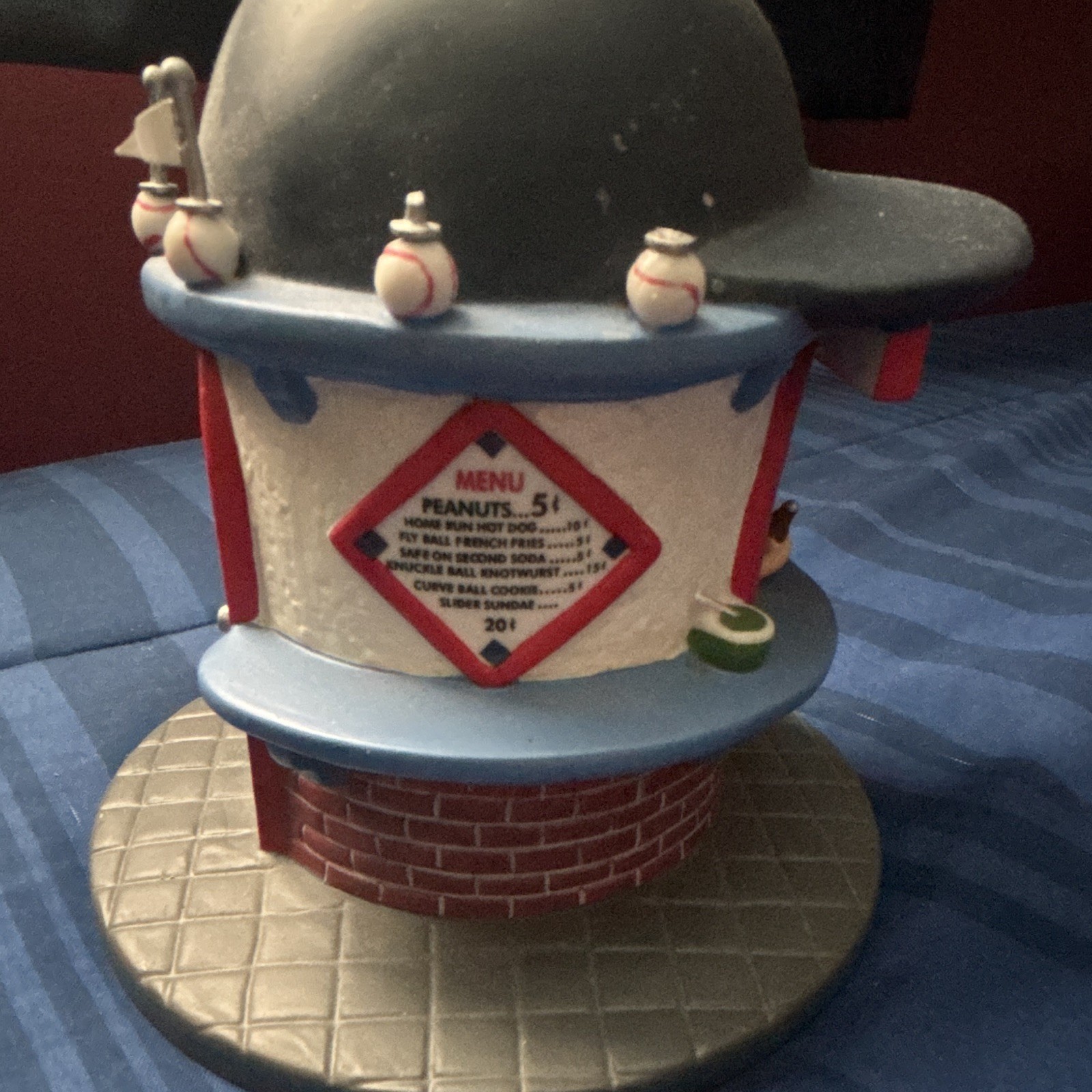 Department 56 MLB Boston Red Sox Refreshments Stand Christmas Village 2004