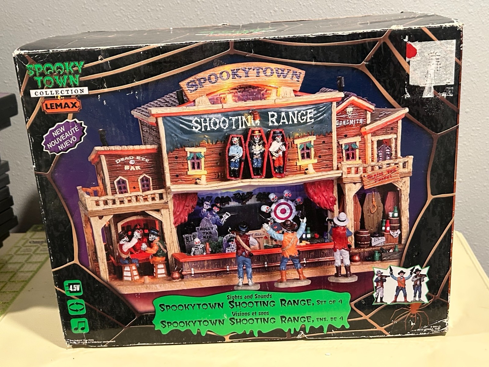 AS-IS Lemax Spooky Town Shooting Range Sights & Sounds – Light/Sound Work