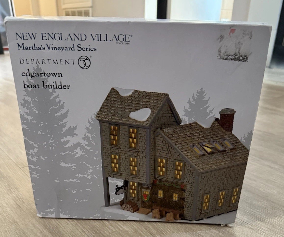Department 56 New England Edgartown Boat Builder – Martha’s Vineyard #6005419