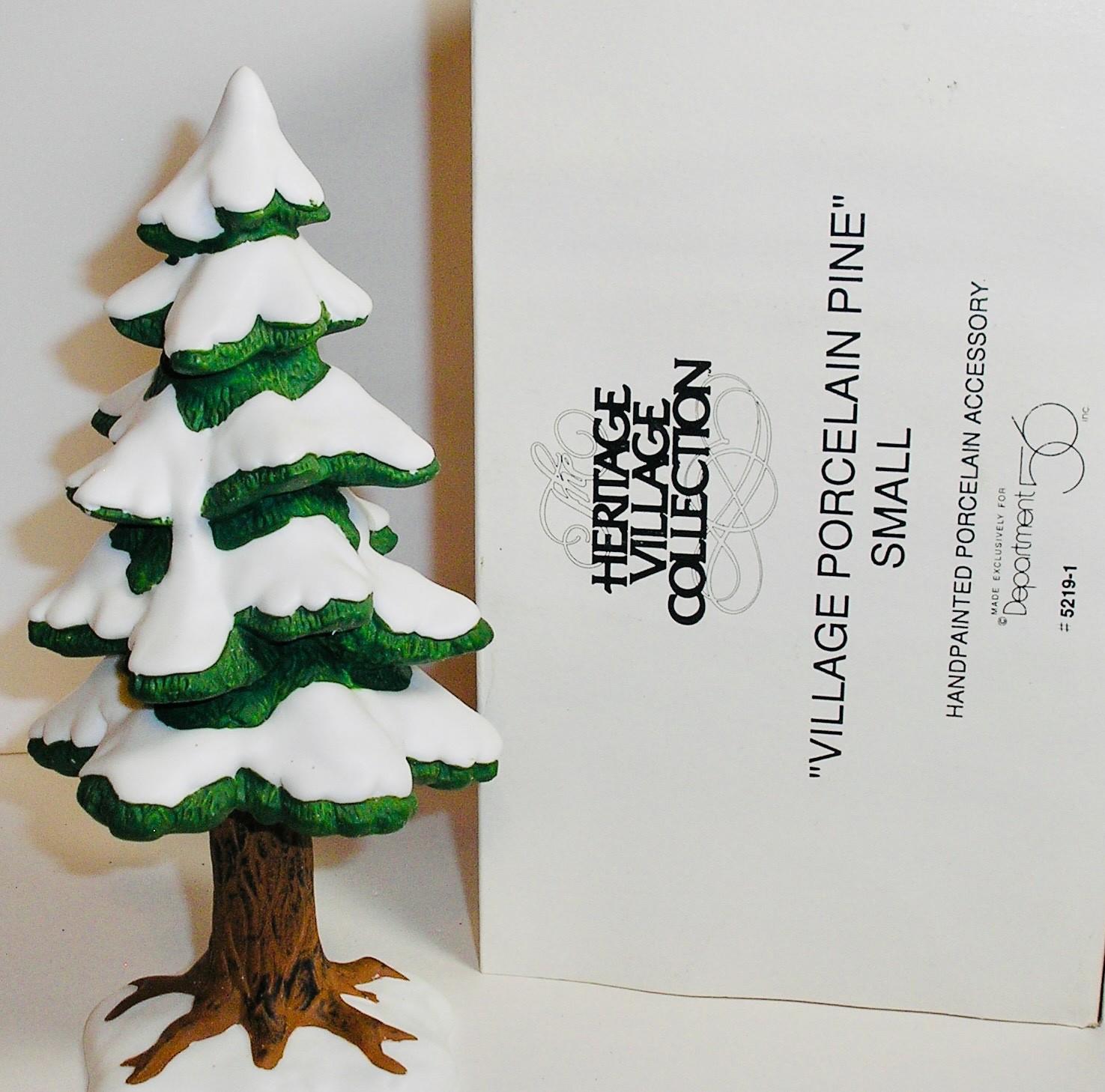 7″ PORCELAIN SMALL PINE – DEPARTMENT 56 HERITAGE VILLAGE 5219-1 IN BOX