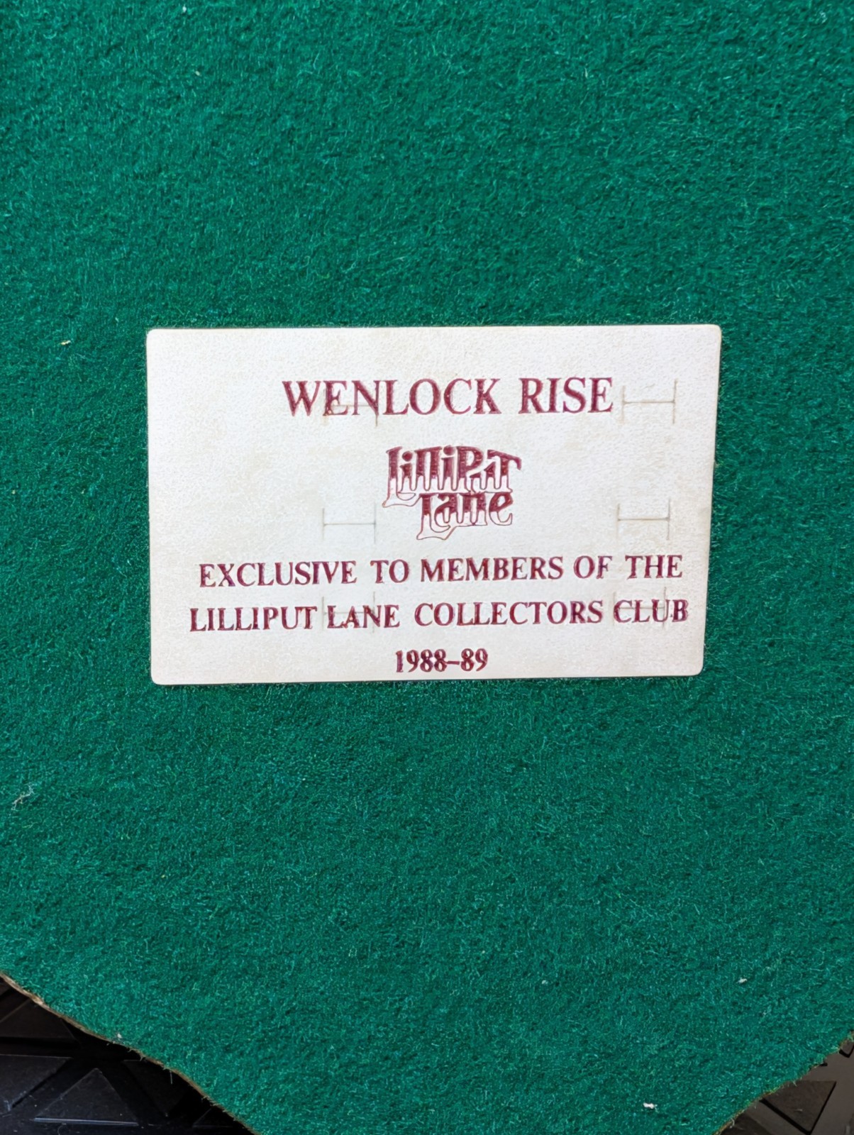 Lilliput Lane “Wenlock Rise”, Collectors Club Special Edition 1988/1989