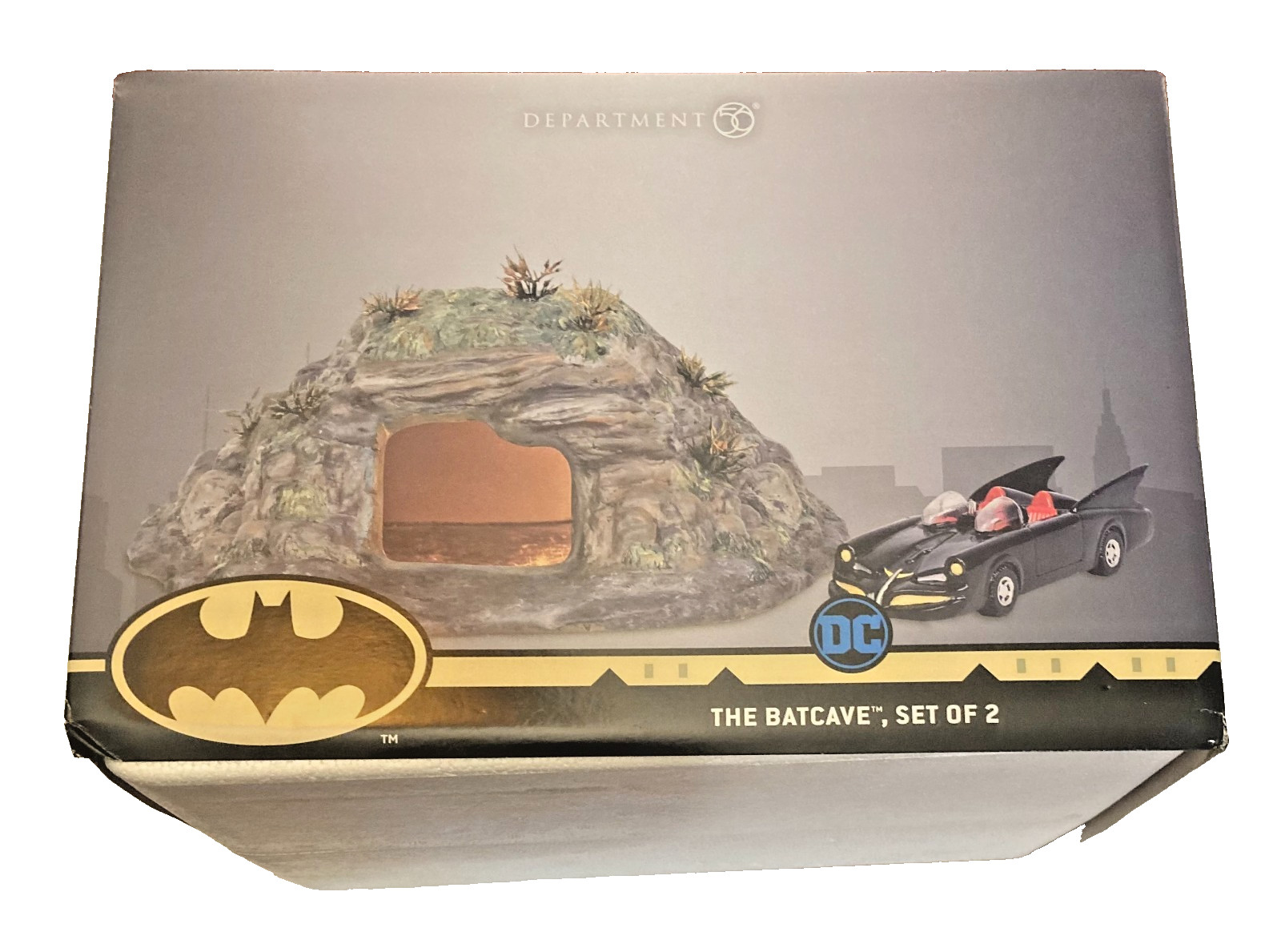 Department 56 Hot Properties The Batcave with Batmobile