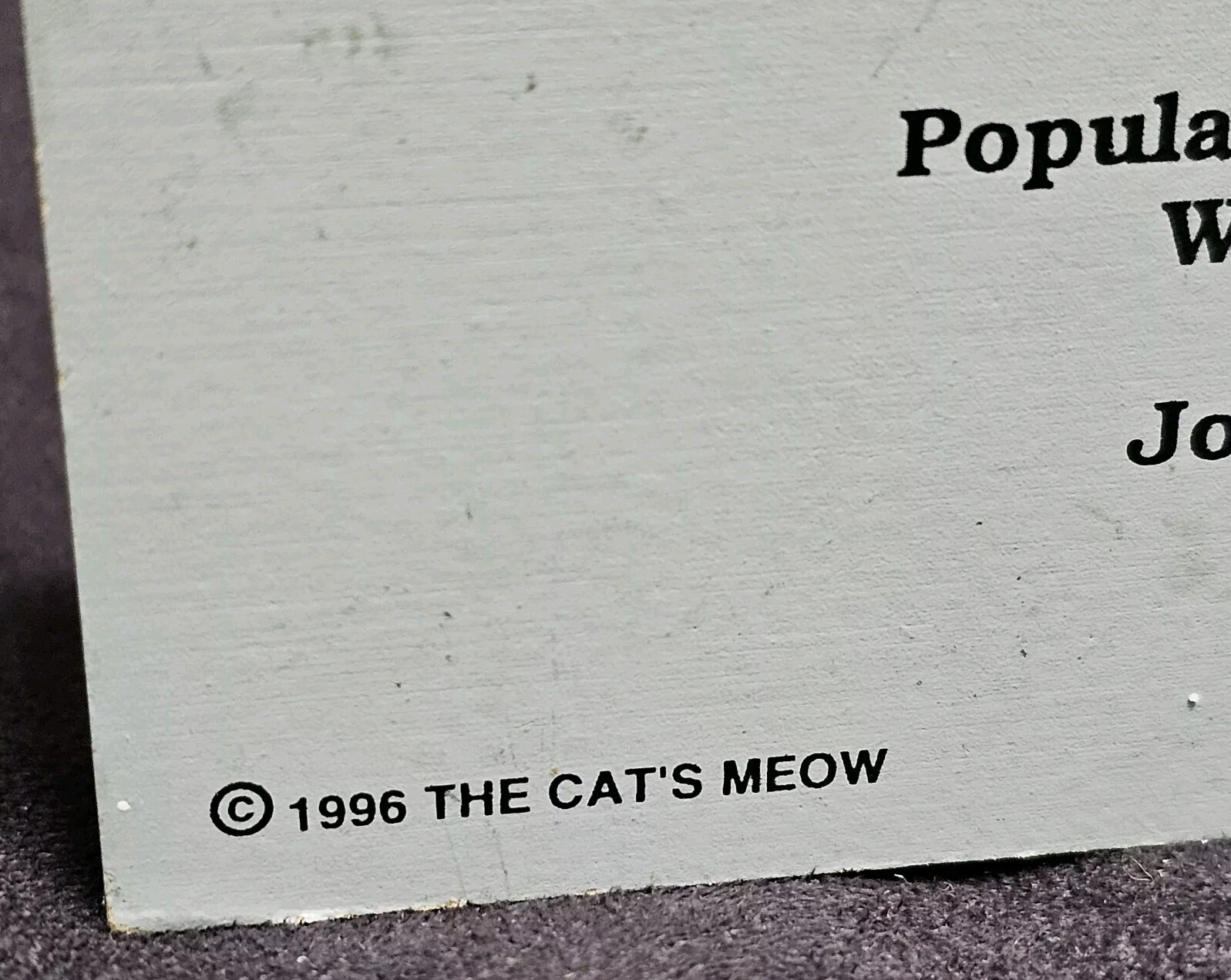 The Cat’s Meow Tops Diner Johnstown Pennsylvania Shelf Sitter 1997 GUC