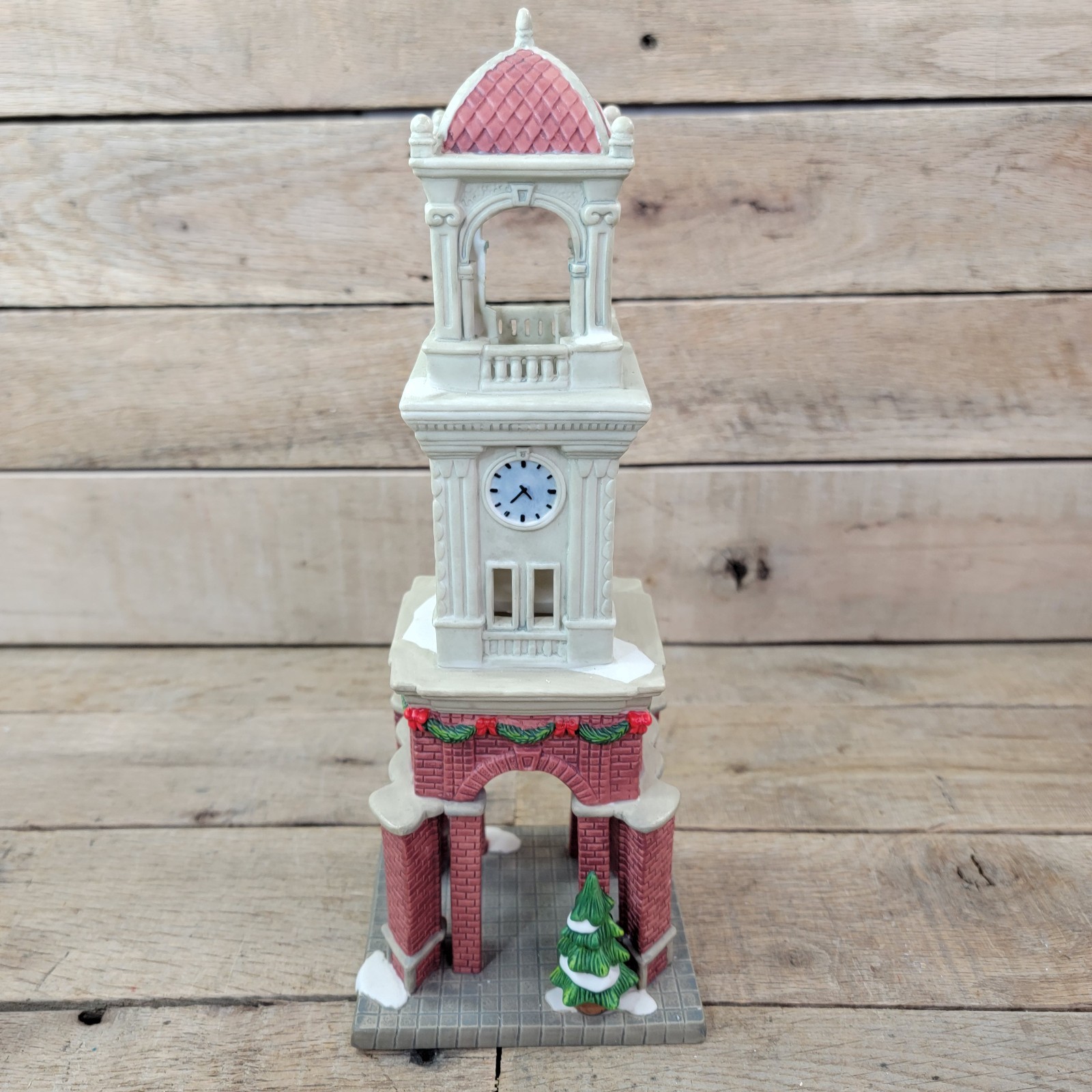 O’Well 2005 Heartland Valley Village Christmas Ceramic Clock Tower Decor Holiday