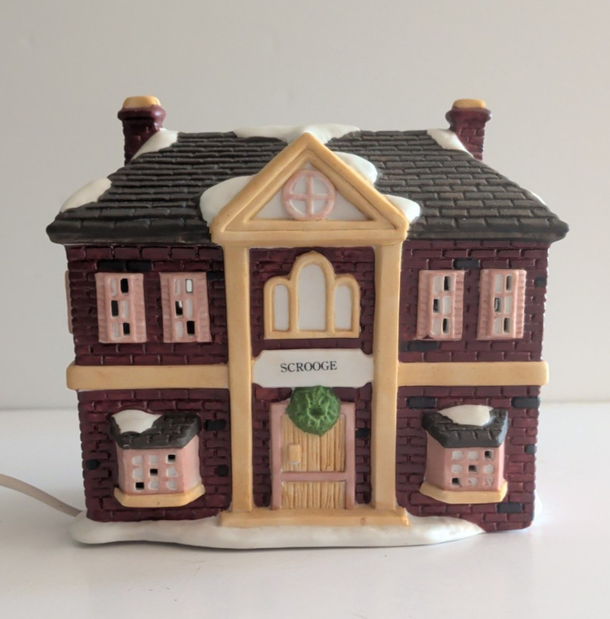 Christmas Village House “Scrooge & Marley’s Counting House” by Seymour Mann