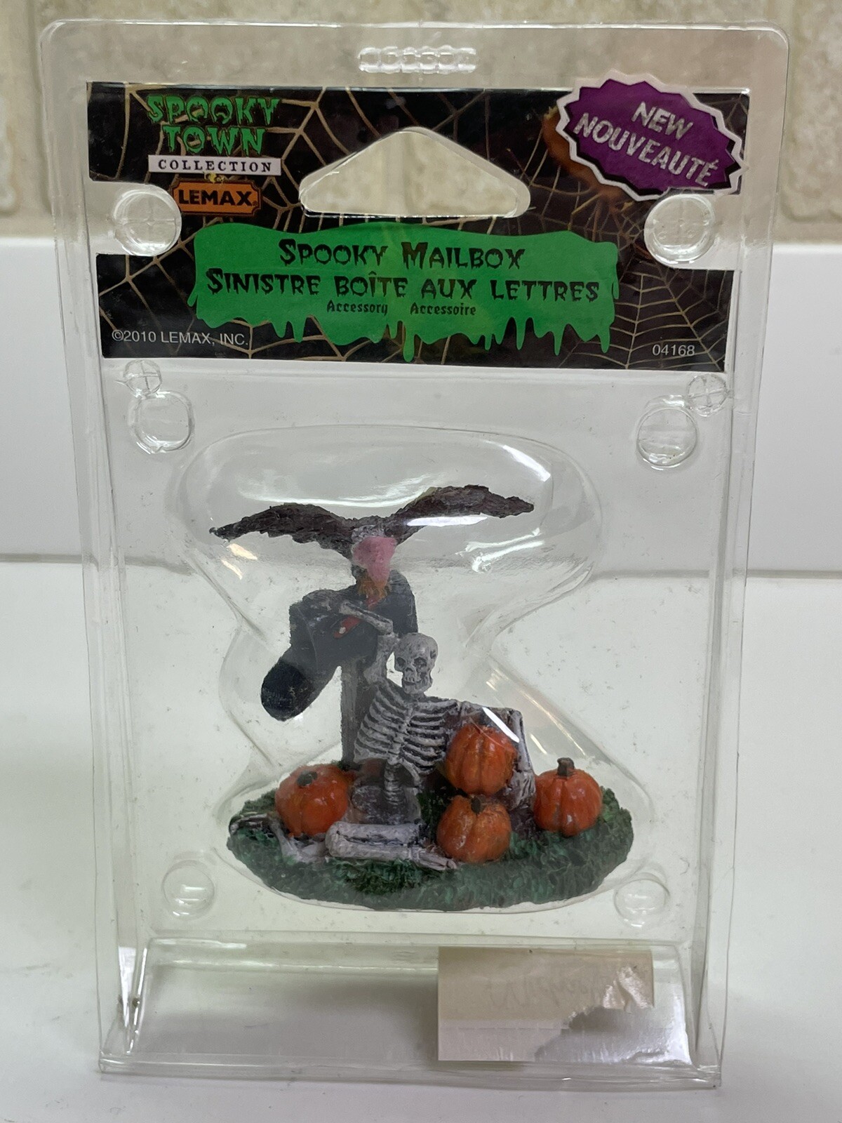 Lemax 2010 Spooky Mailbox Spooky Town #04168 Halloween Skeleton Vulture