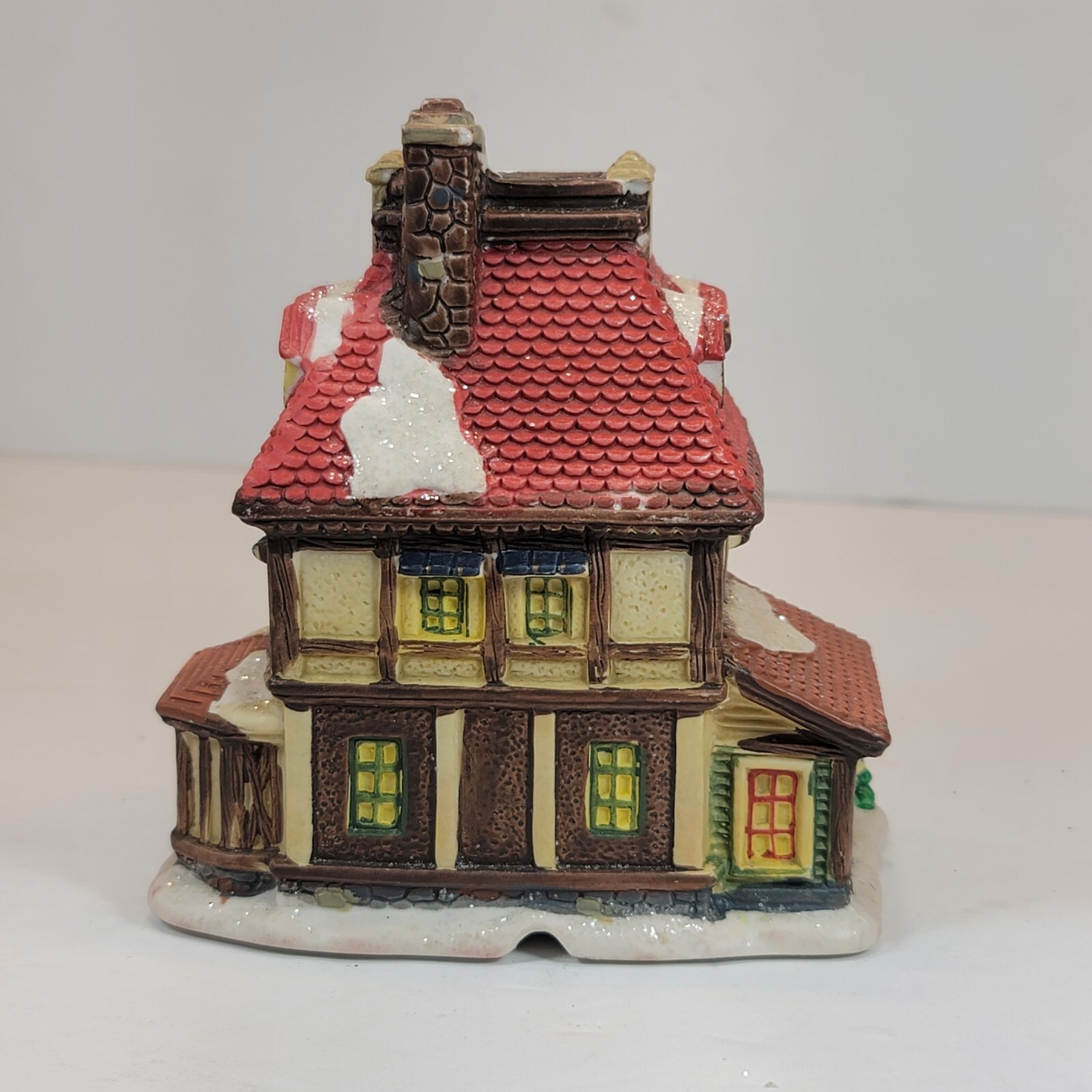 Vintage Cobblestone Corners 2003 Christmas Village Country Hotel FREE Shipping
