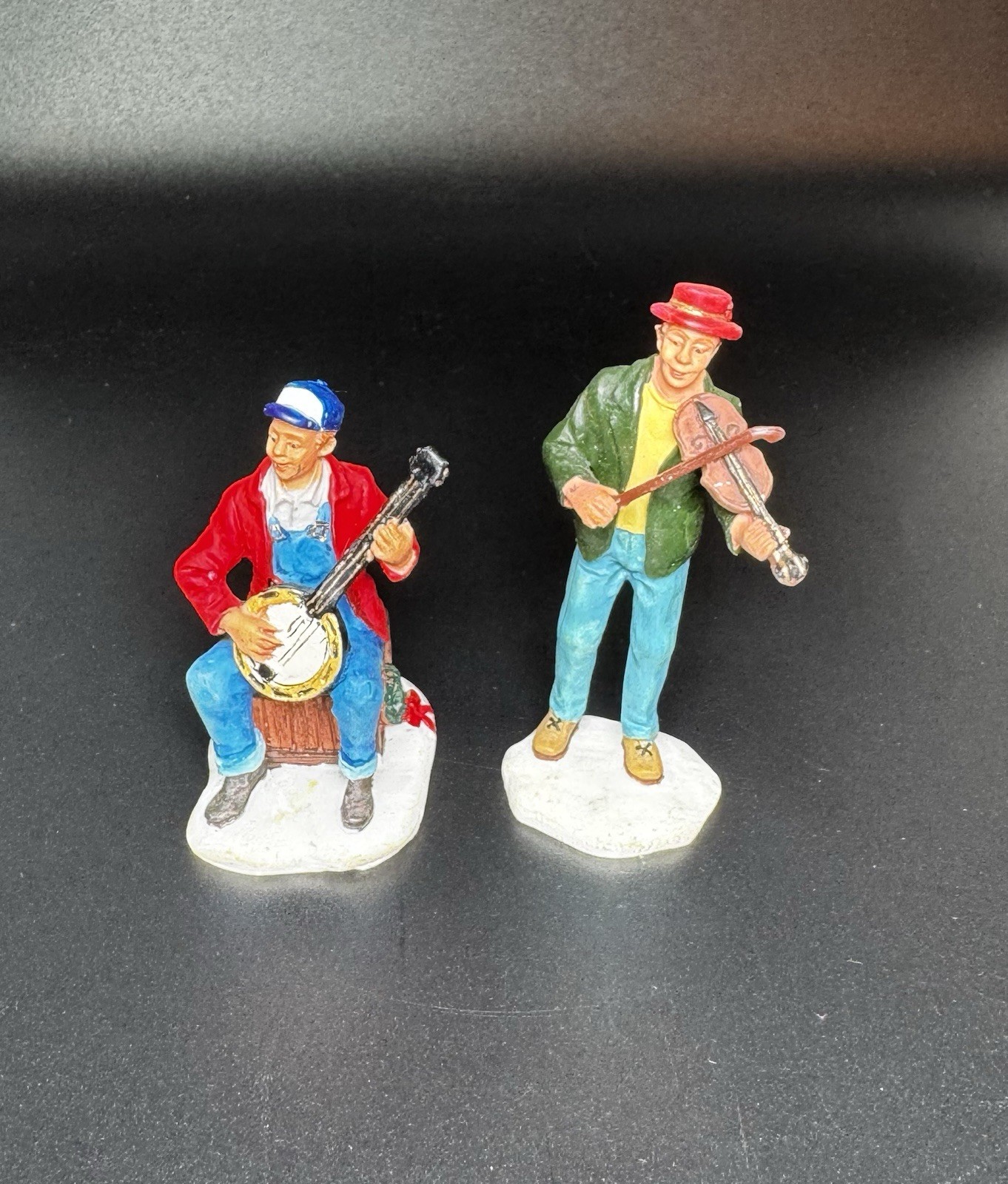 Lemax Yuletide Jamboree Village Set 2 Replacement Figures Musicians Banjo Fiddle